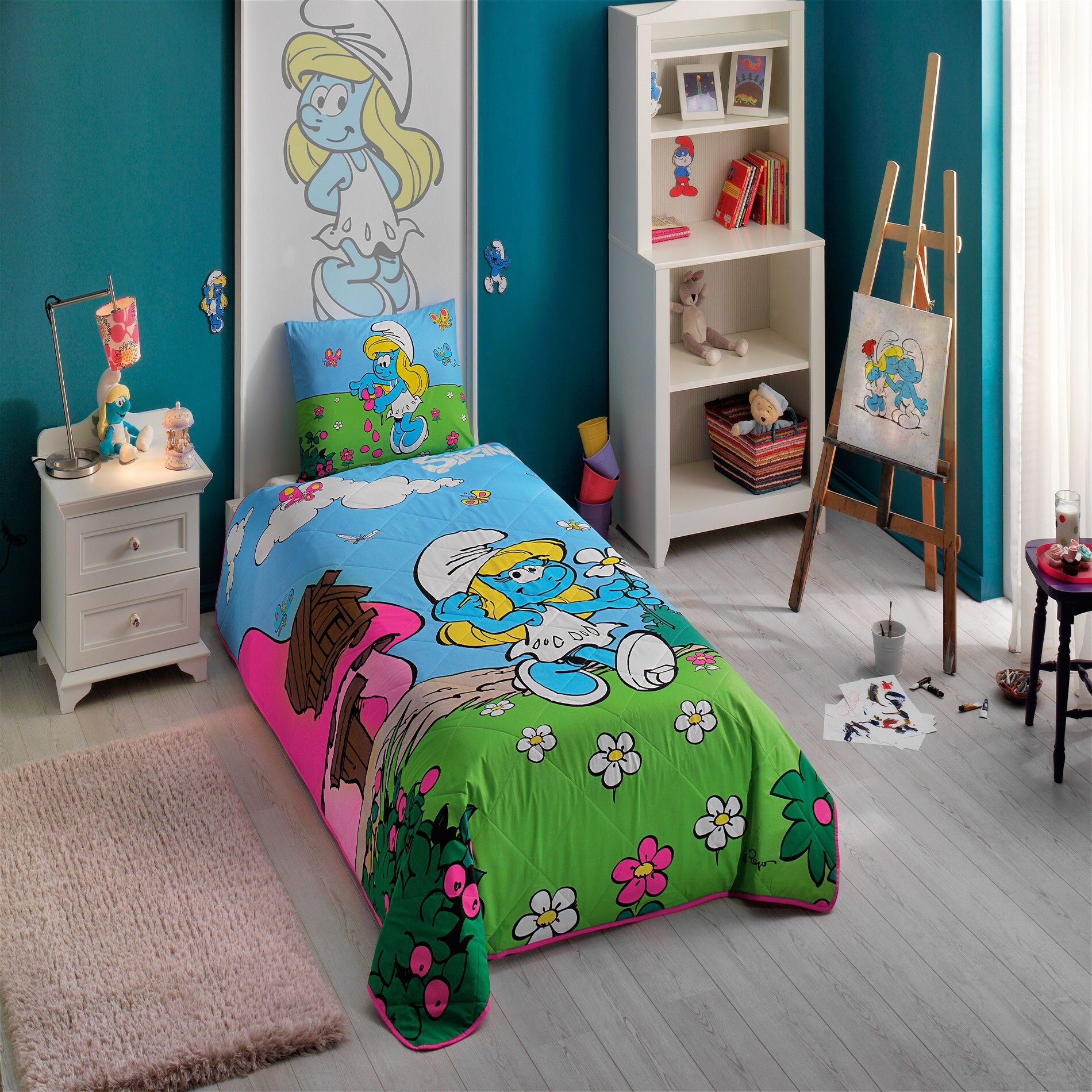 LINENS Taç Şirine In Village Tek Kişilik Yatak Örtüsü