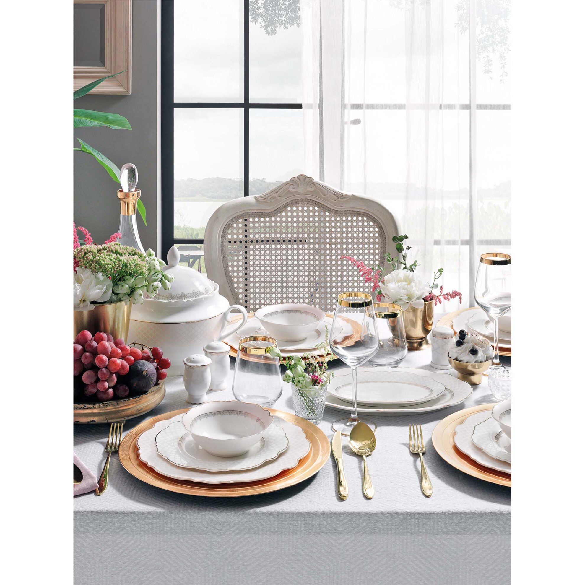 resm Pierre Cardin Lenora 60 Parça 12 Kişilik Yemek Takımı