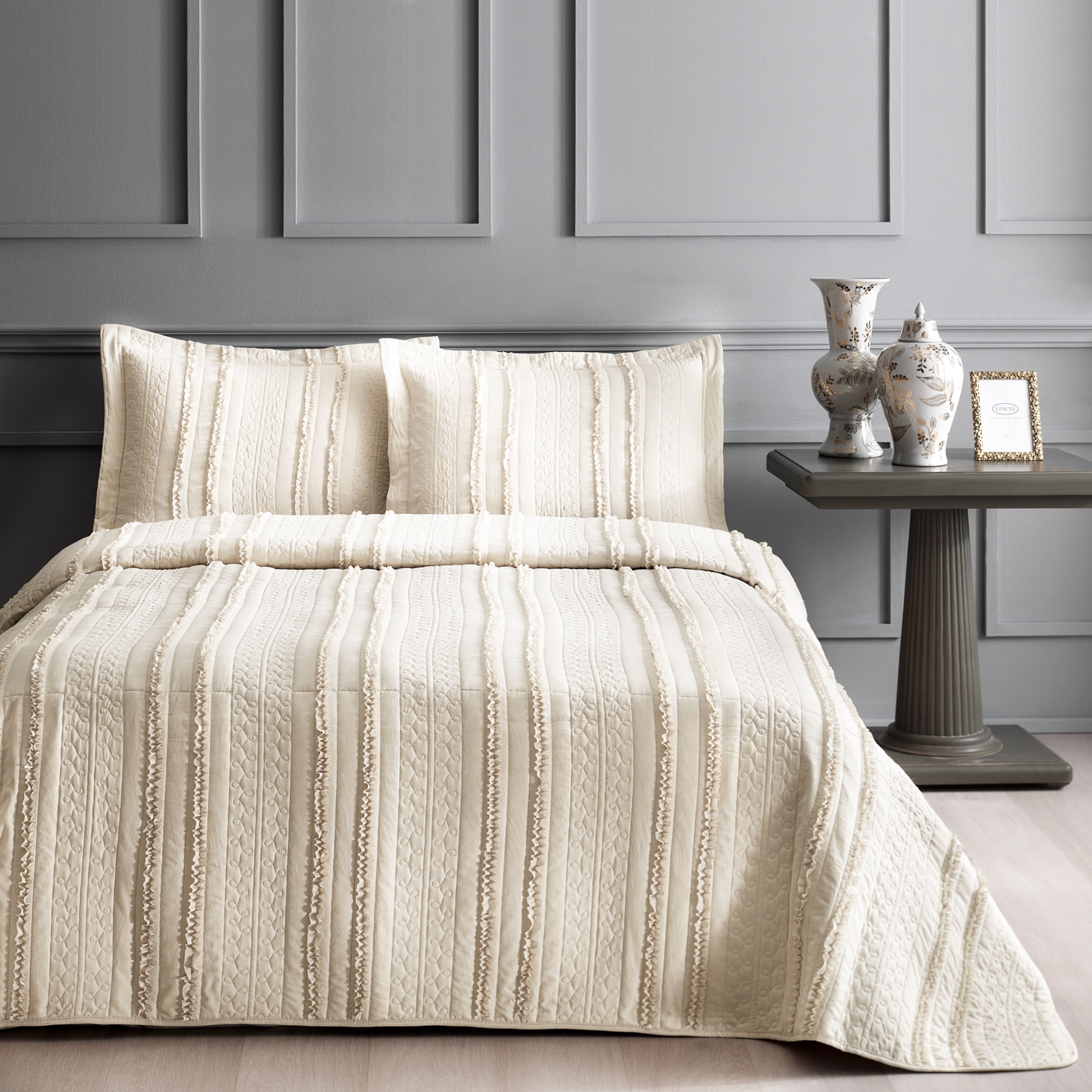 La Luna Cift Kisilik Yatak Ortusu Takimi Linens Linens Com Tr