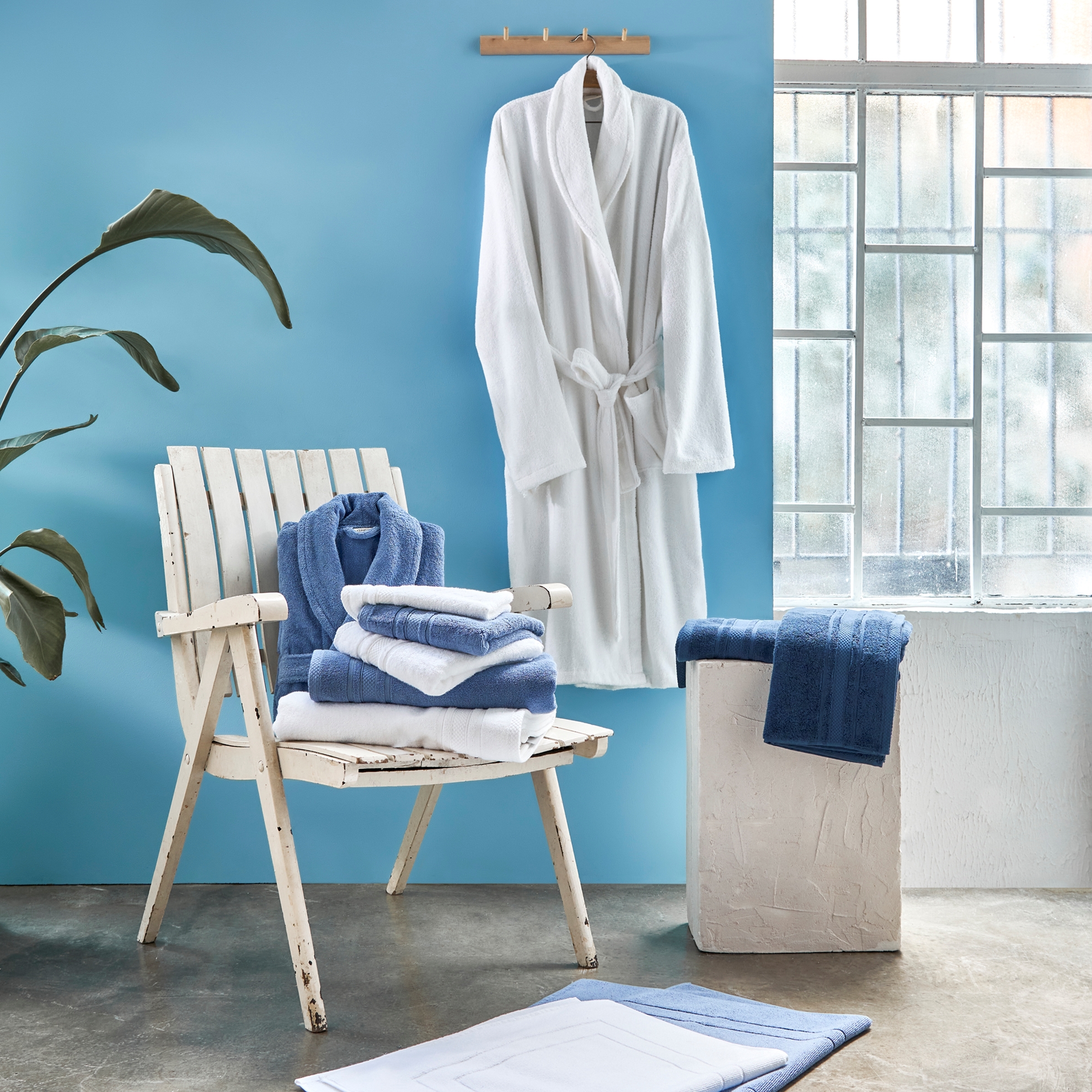 resm Linens Soft Pamuk 85x150 cm Banyo Havlusu Koyu Mavi