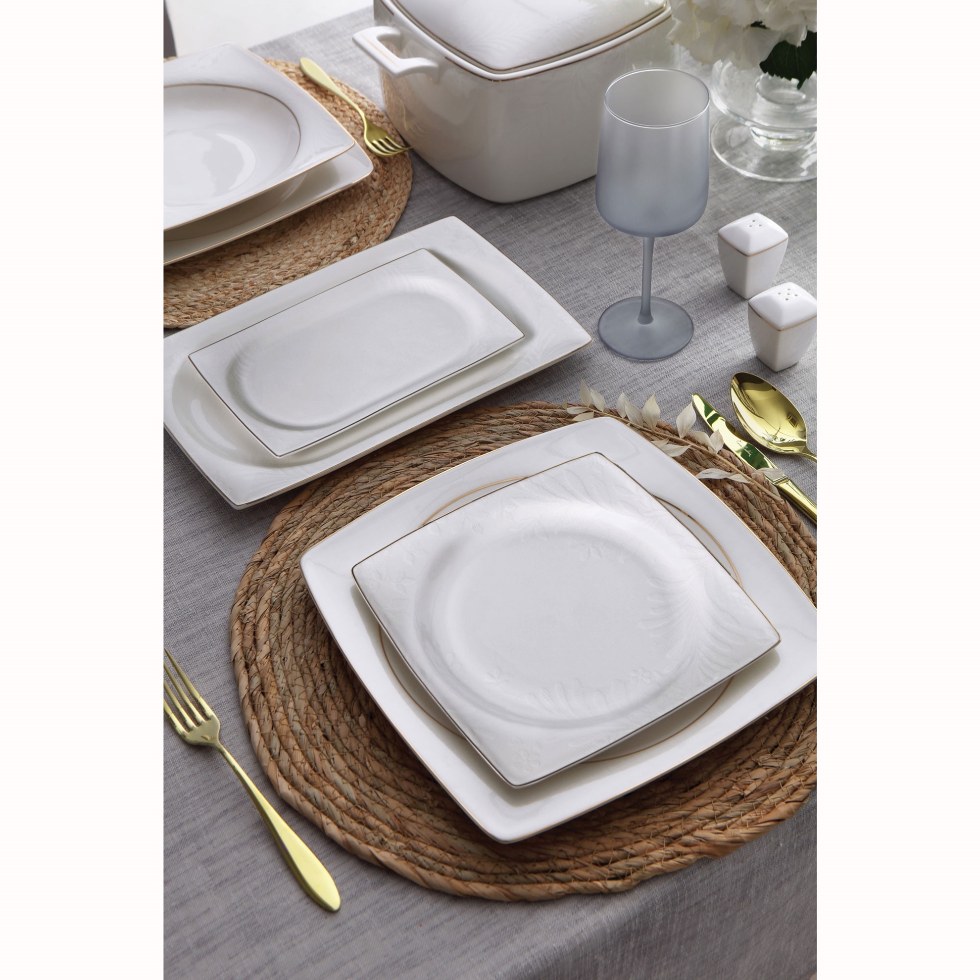 resm Pierre Cardin Kathie 60 Parça 12 Kişilik Yemek Takımı