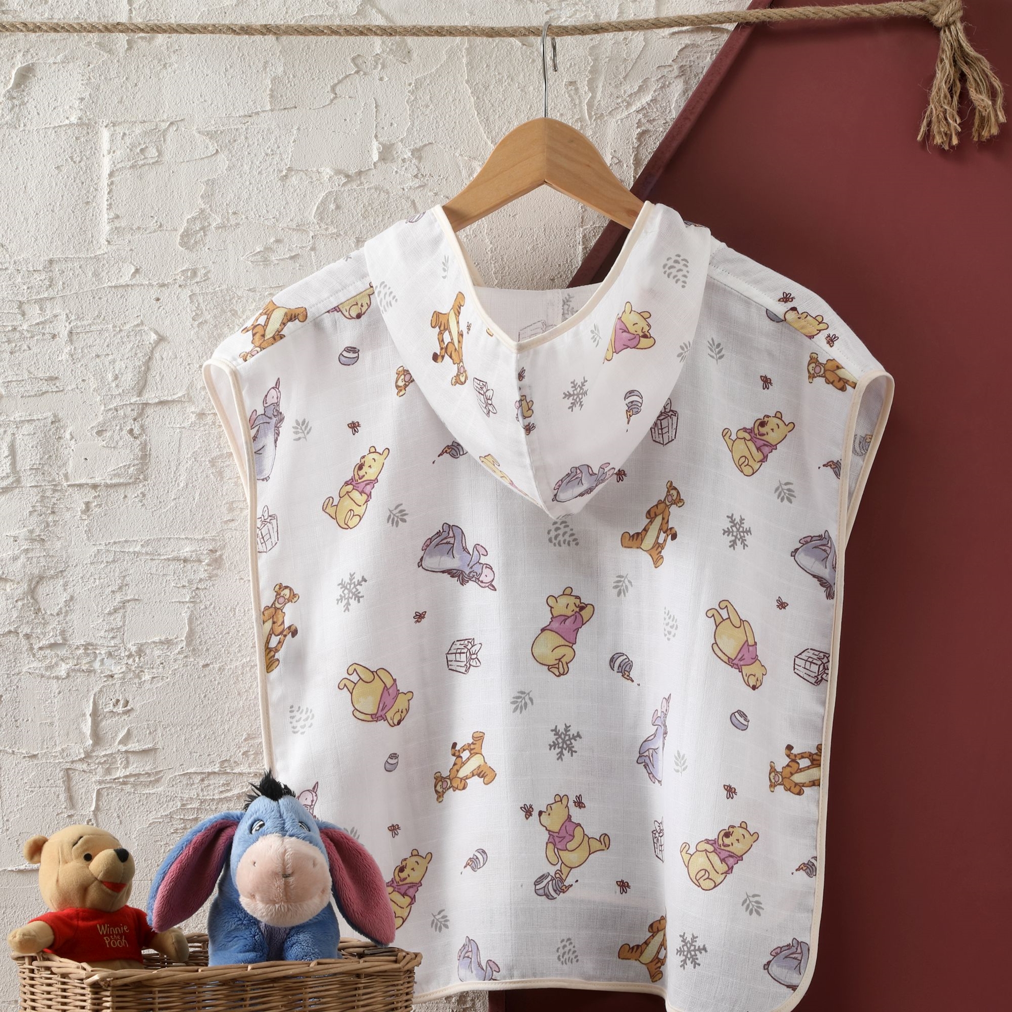 resm Lisanslı Disney Winnie Pamuk 60x120 cm Müslin Panço