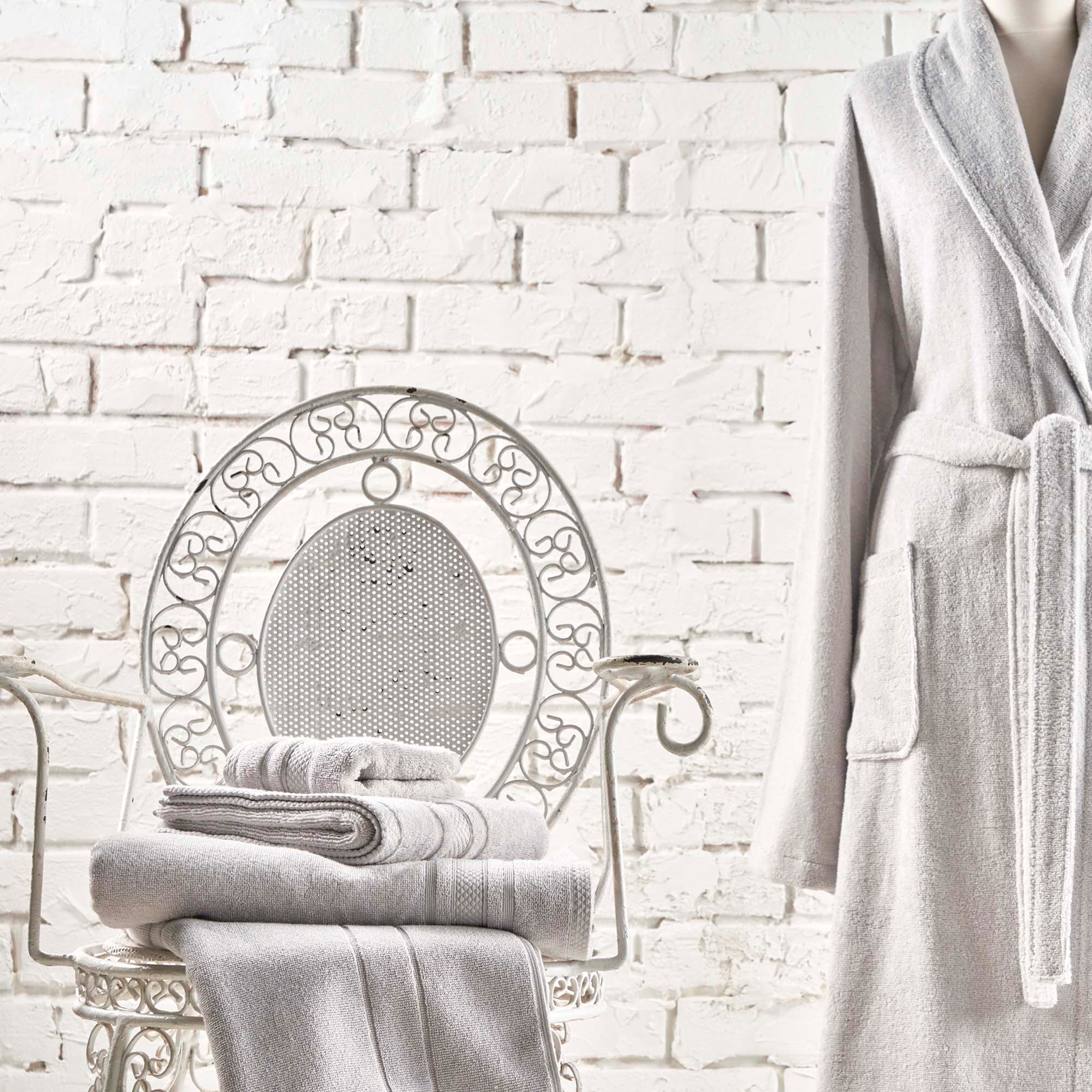 resm Linens Soft Pamuk 50x85 cm Yüz Havlusu Gri