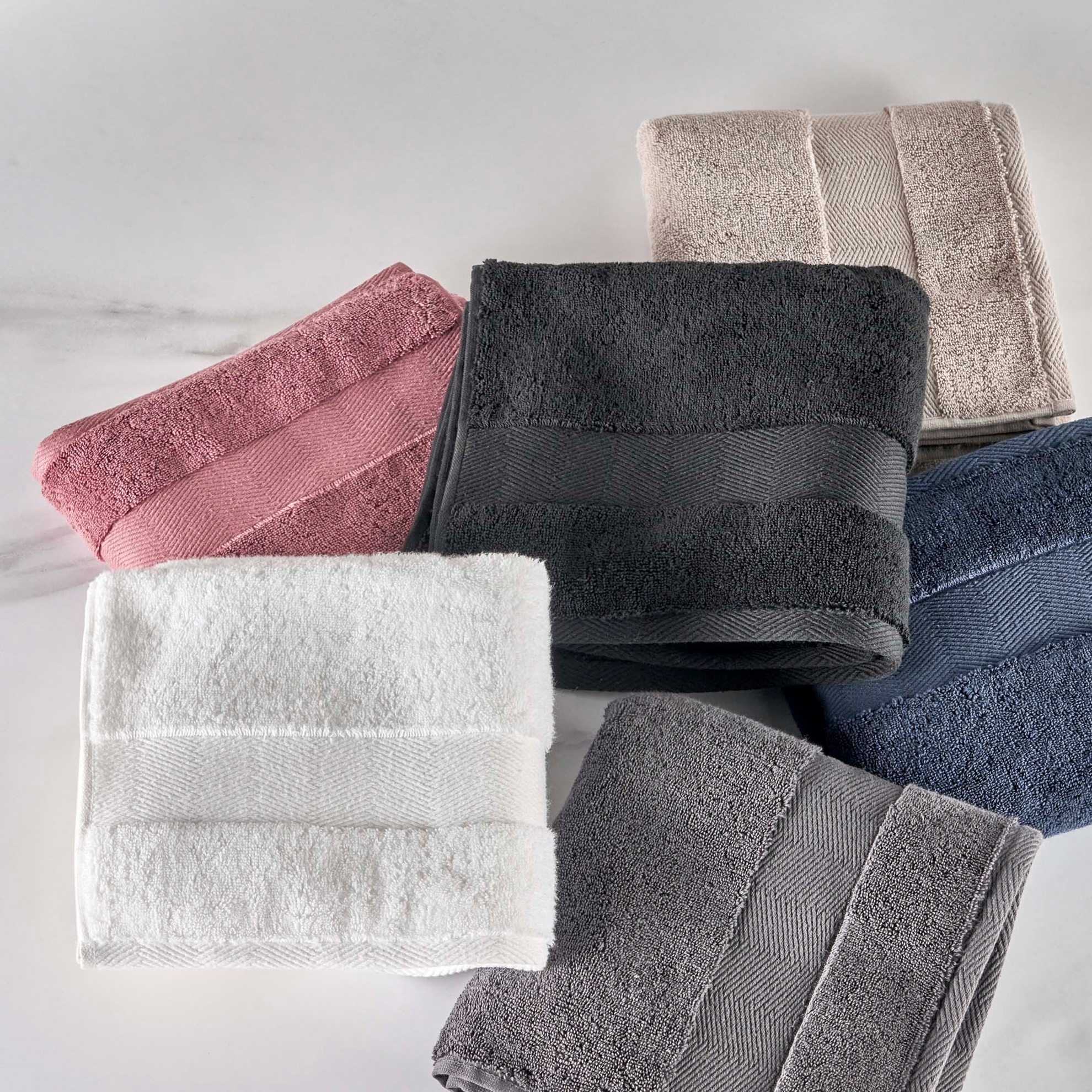 resm Linens Premium Pamuk 50x85 cm Yüz Havlusu Antrasit