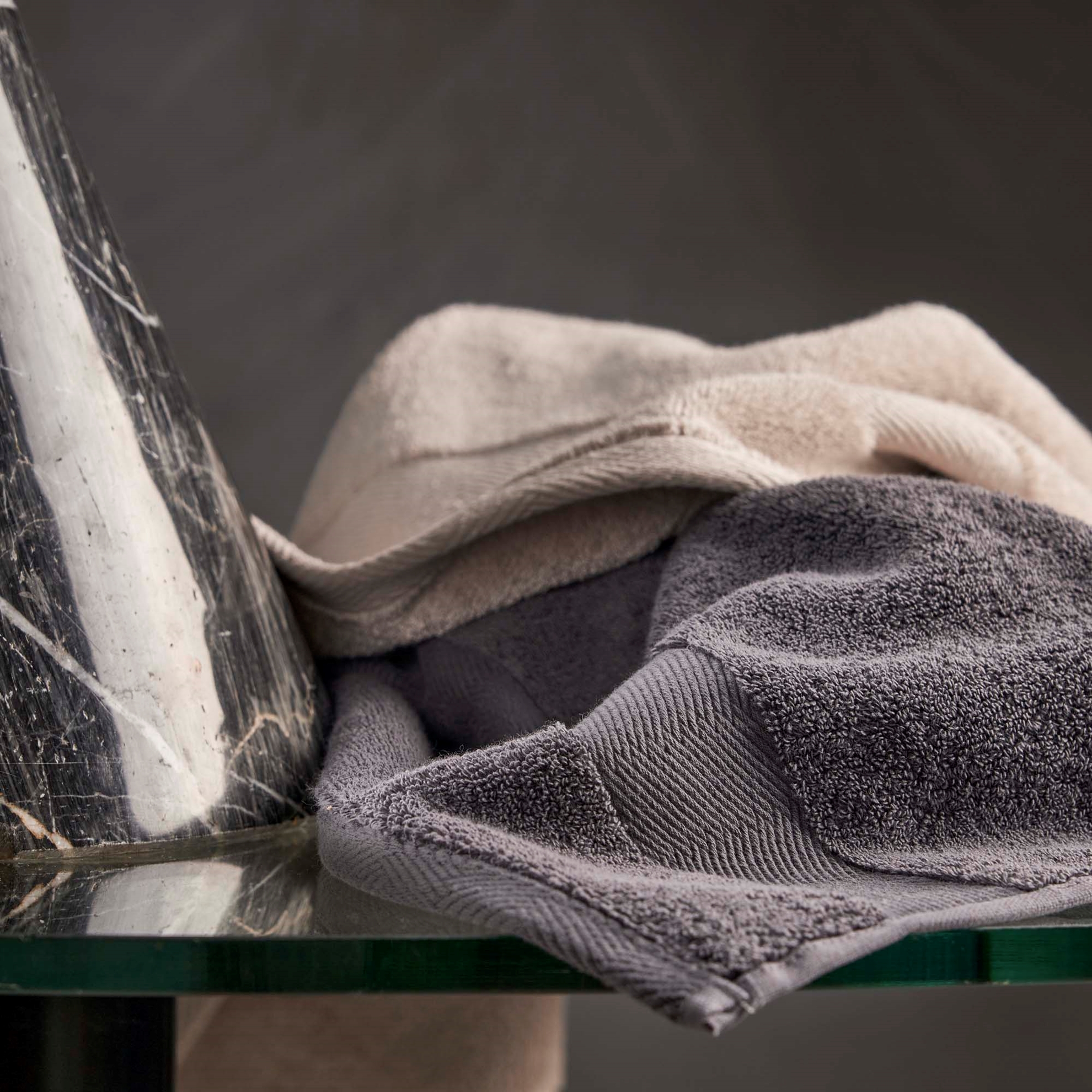 resm Linens Premium Pamuk 50x85 cm Yüz Havlusu Antrasit