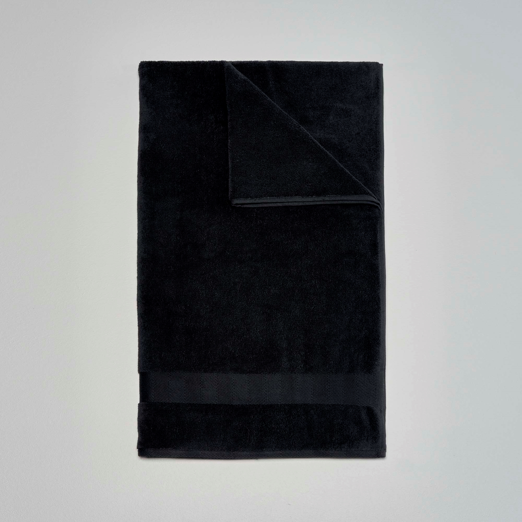 resm Linens Premium Pamuk 85x150 cm Banyo Havlusu Siyah