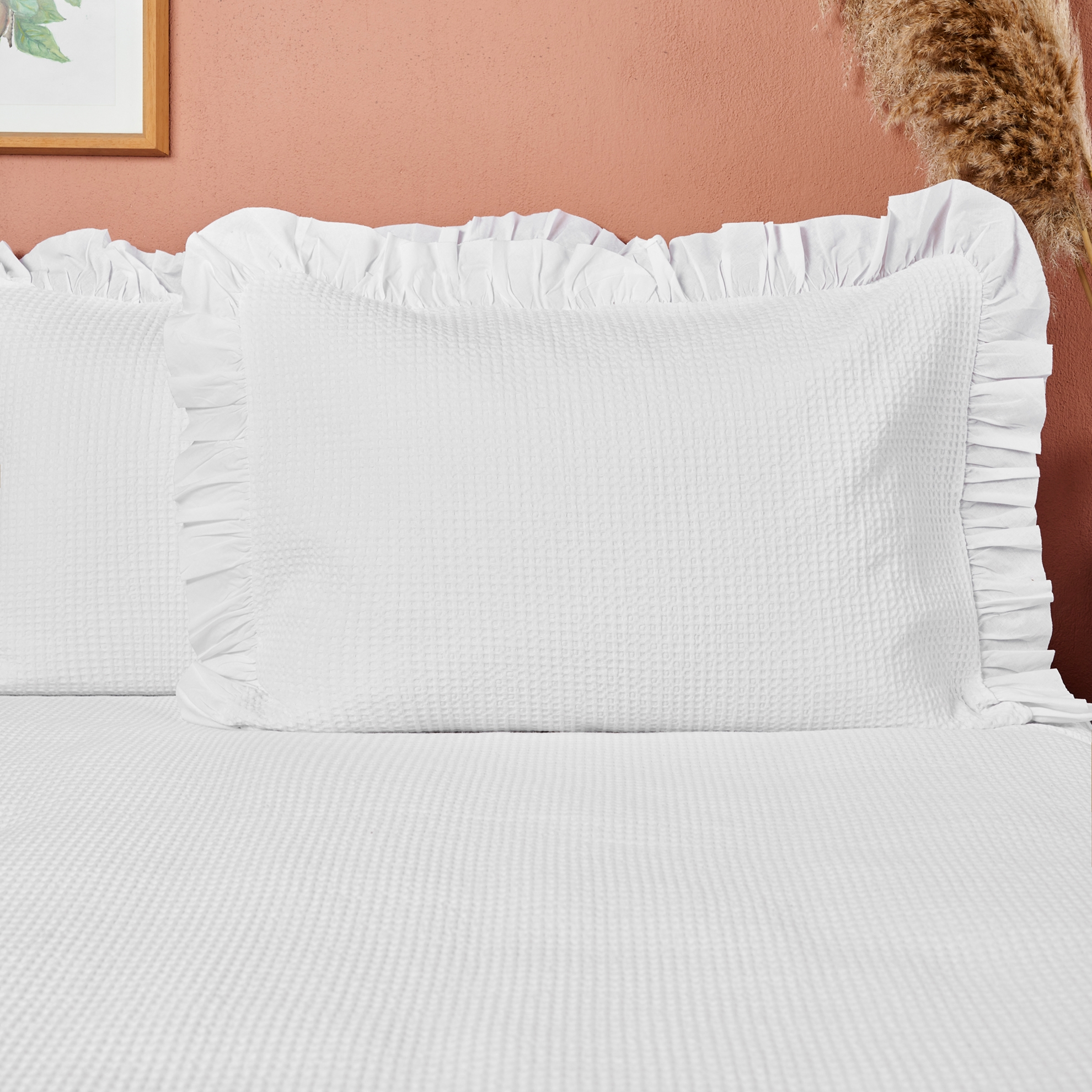 resm Linens Bsp Çift Kişilik Yatak Örtüsü Seti Beyaz