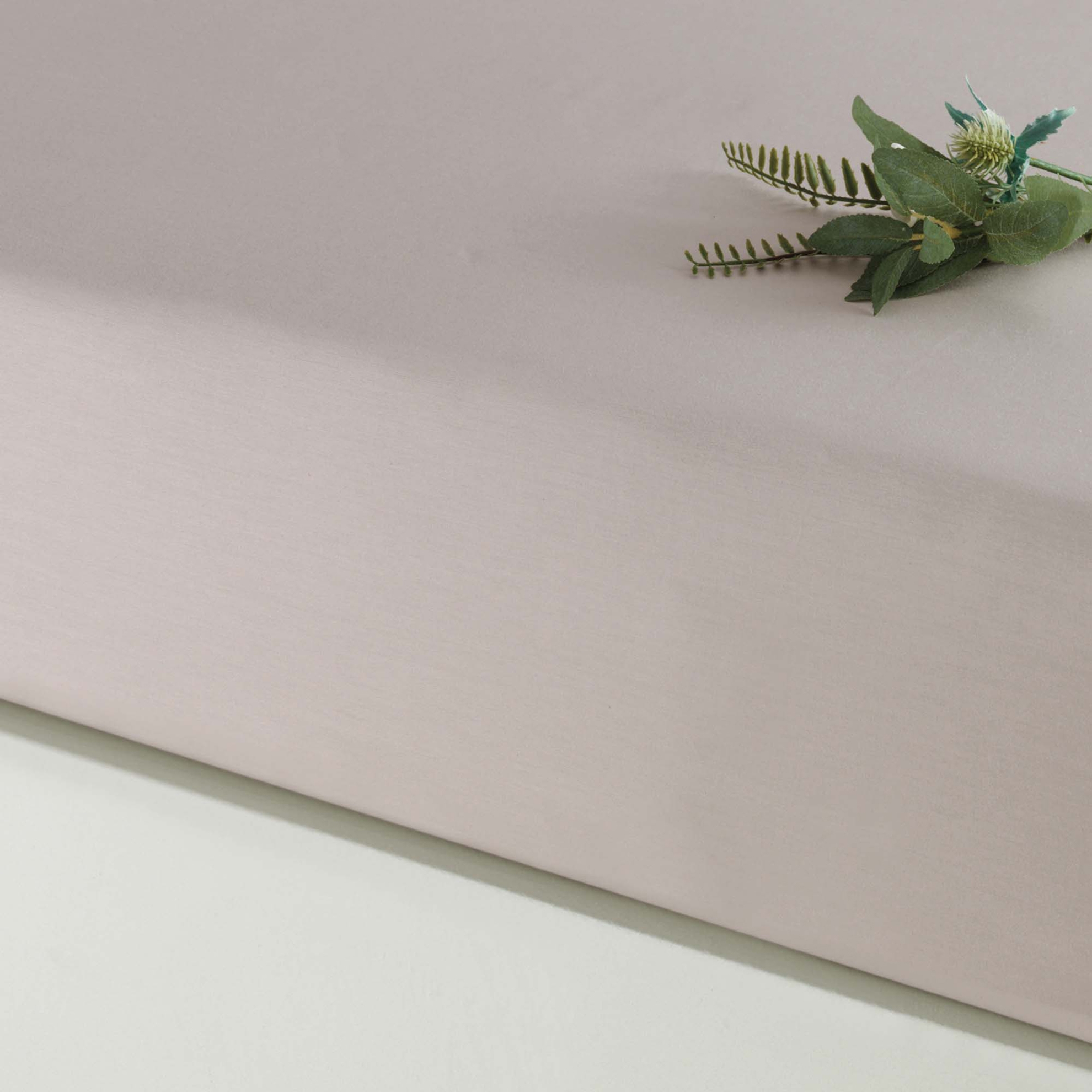 resm Linens Mix&Match Pamuk Saten Çift Kişilik Lastikli Çarşaf Taş