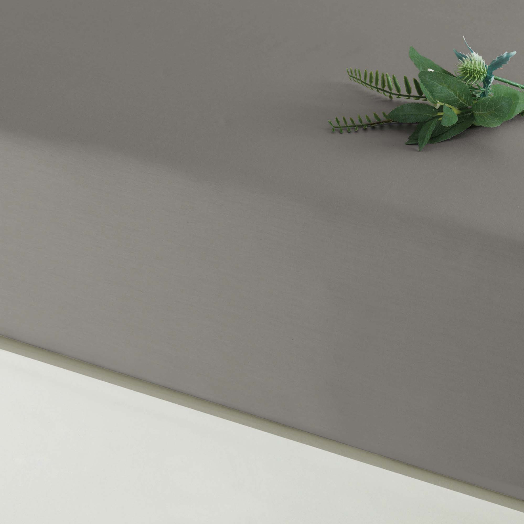 resm Linens Mix&Match Pamuk Saten Queen Size Lastikli Çarşaf Vizon