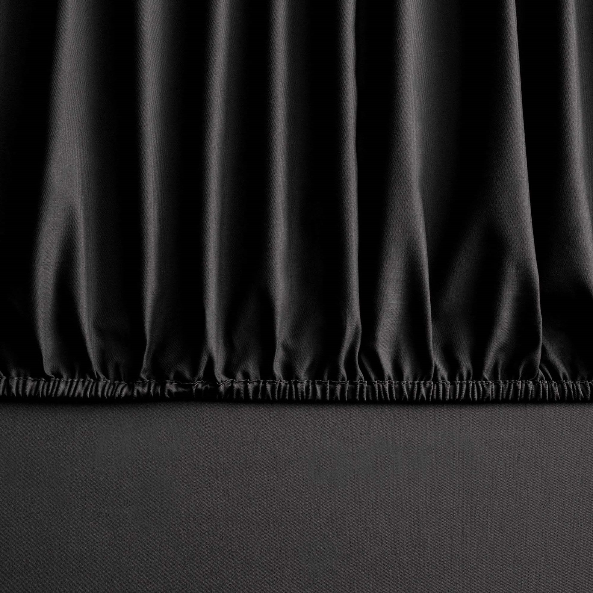 resm Linens Mix&Match Pamuk Saten Çift Kişilik Lastikli Çarşaf Siyah