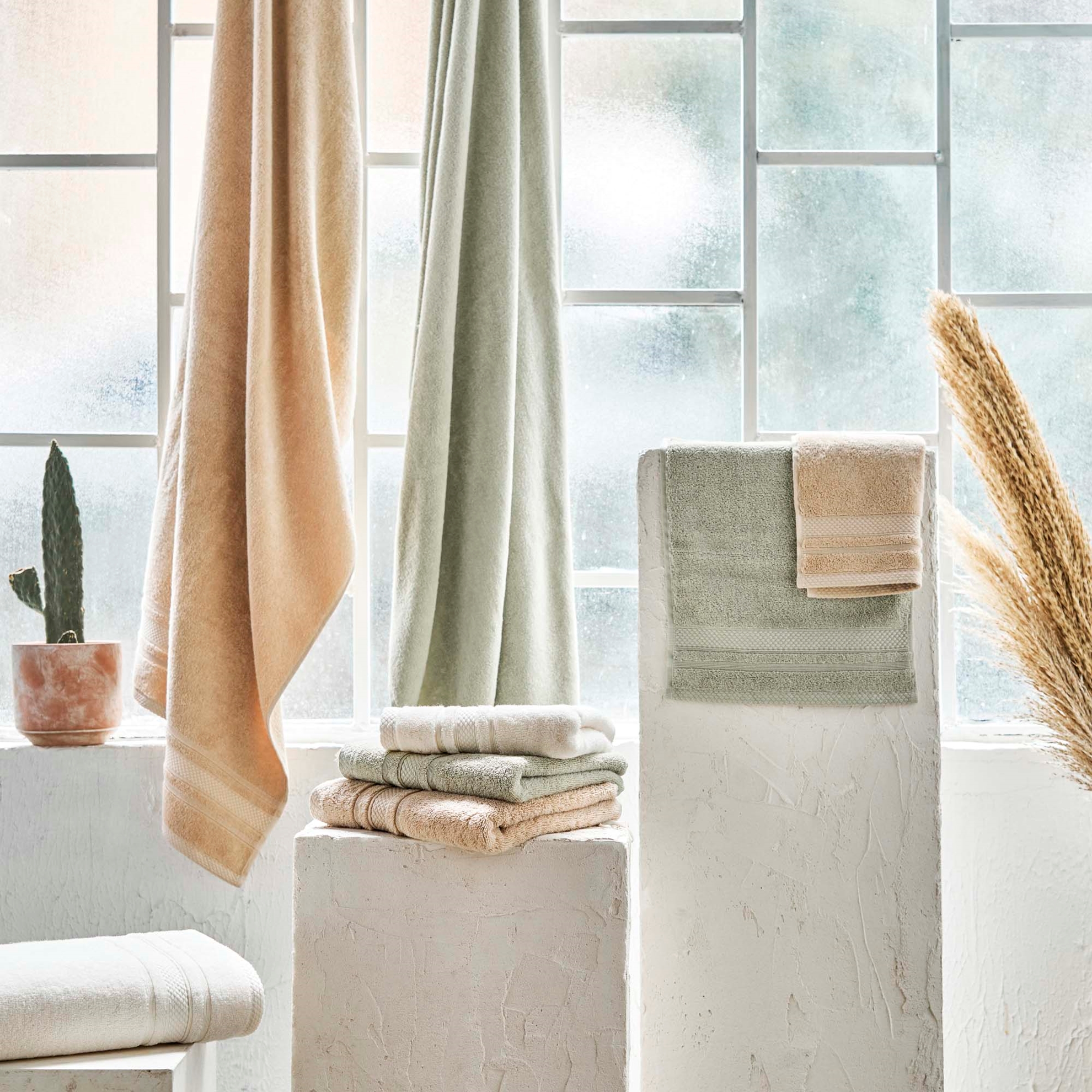 resm Linens Soft Pamuk 30x45 cm El Havlusu Ekru