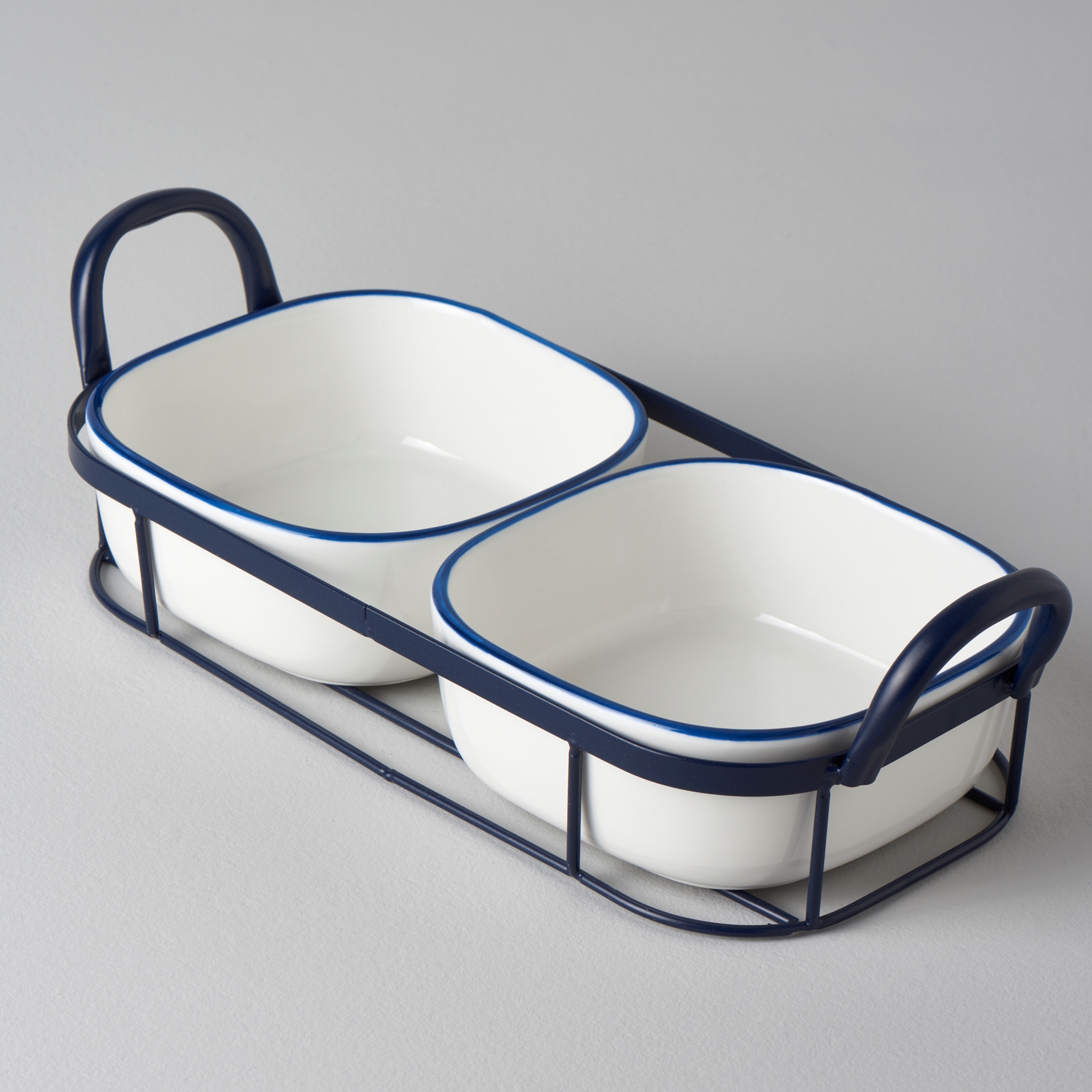 resm Linens Arlina Porselen-Metal 36x16x10,6 cm Sunum Seti