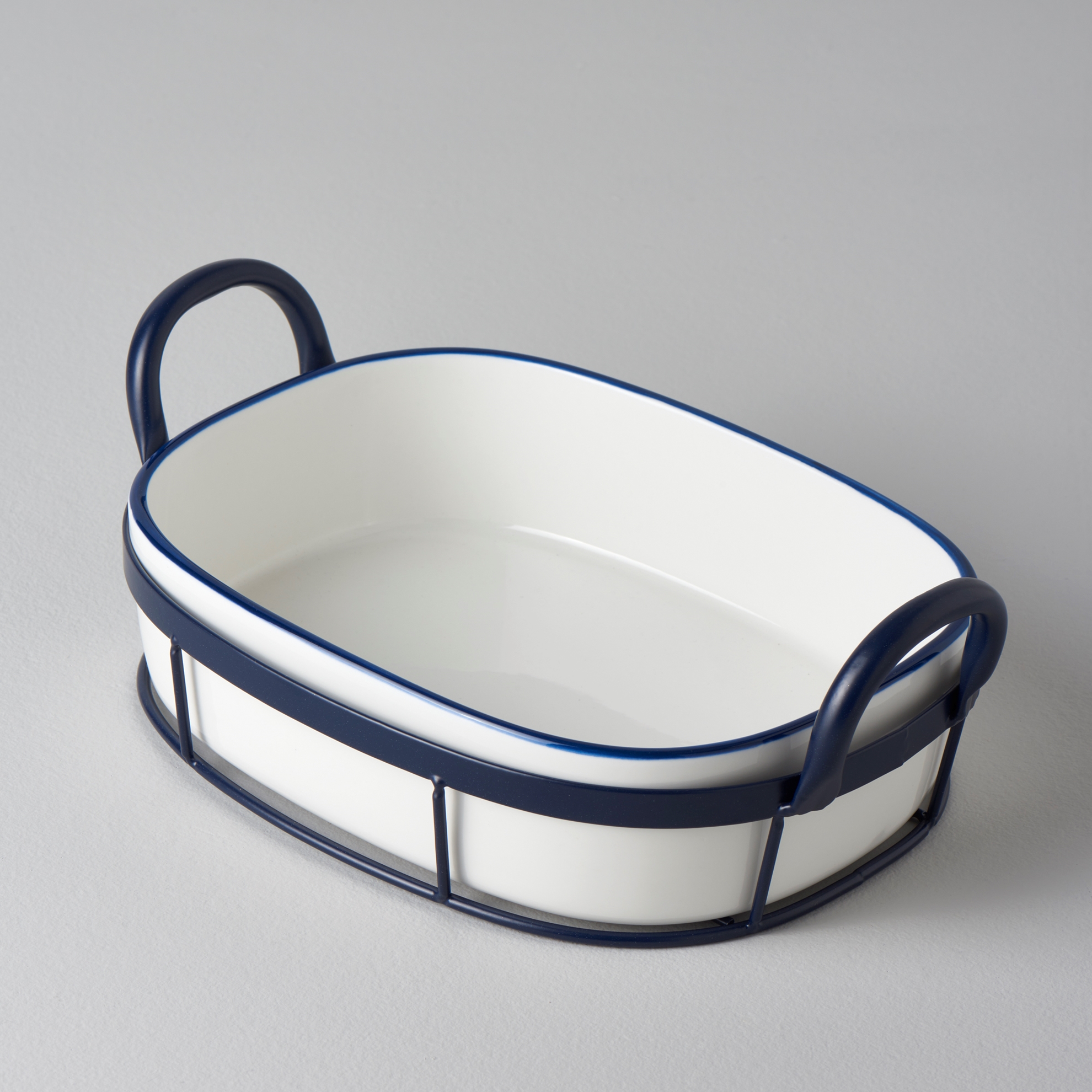 resm Linens Arlina Porselen-Metal 30x19x9,6 cm Sunum Tabağı