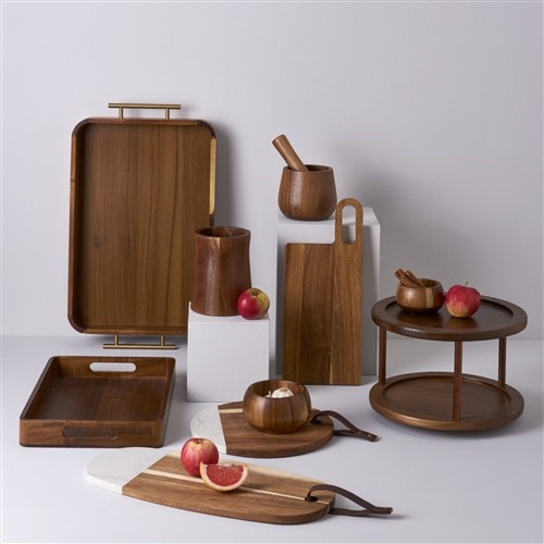 resm Linens Accacia Akasya 42,5x27,5x5 cm Tepsi