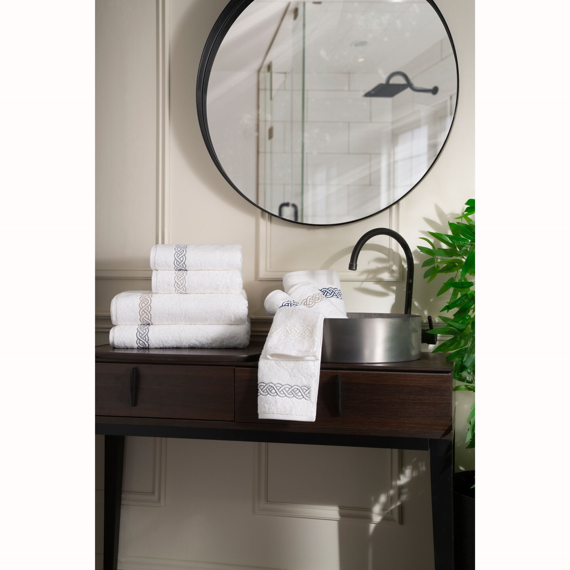 resm Valeron Helice 90x150 cm Banyo Havlusu Vizon