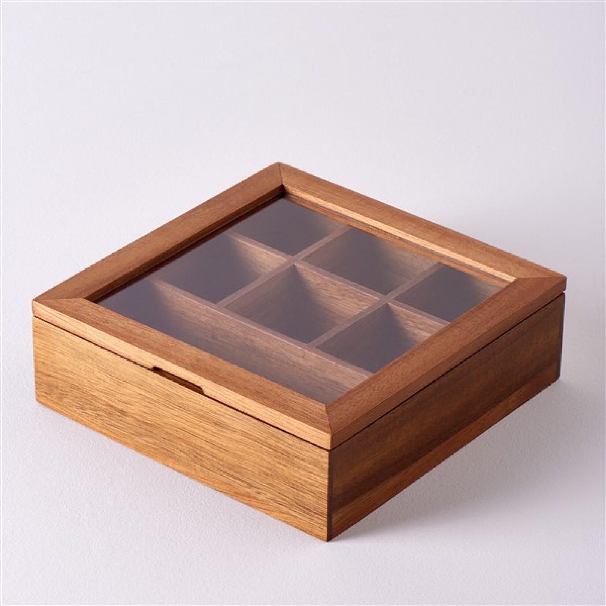 resm Linens Accacia Akasya 20,5x20,5x6,5 cm Düzenleyici Kutu