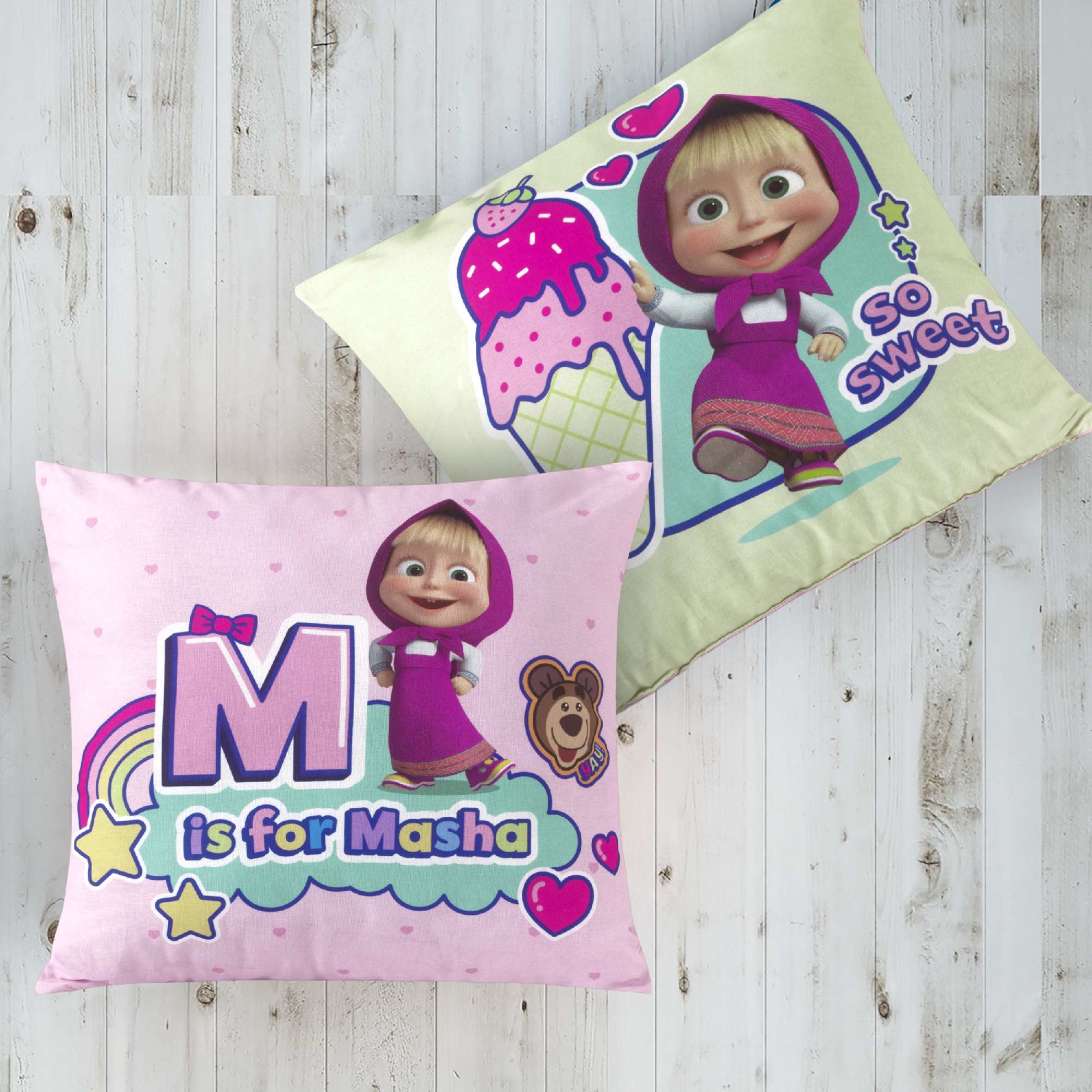 resm Lisanslı Masha & The Bear So Sweet Kırlent