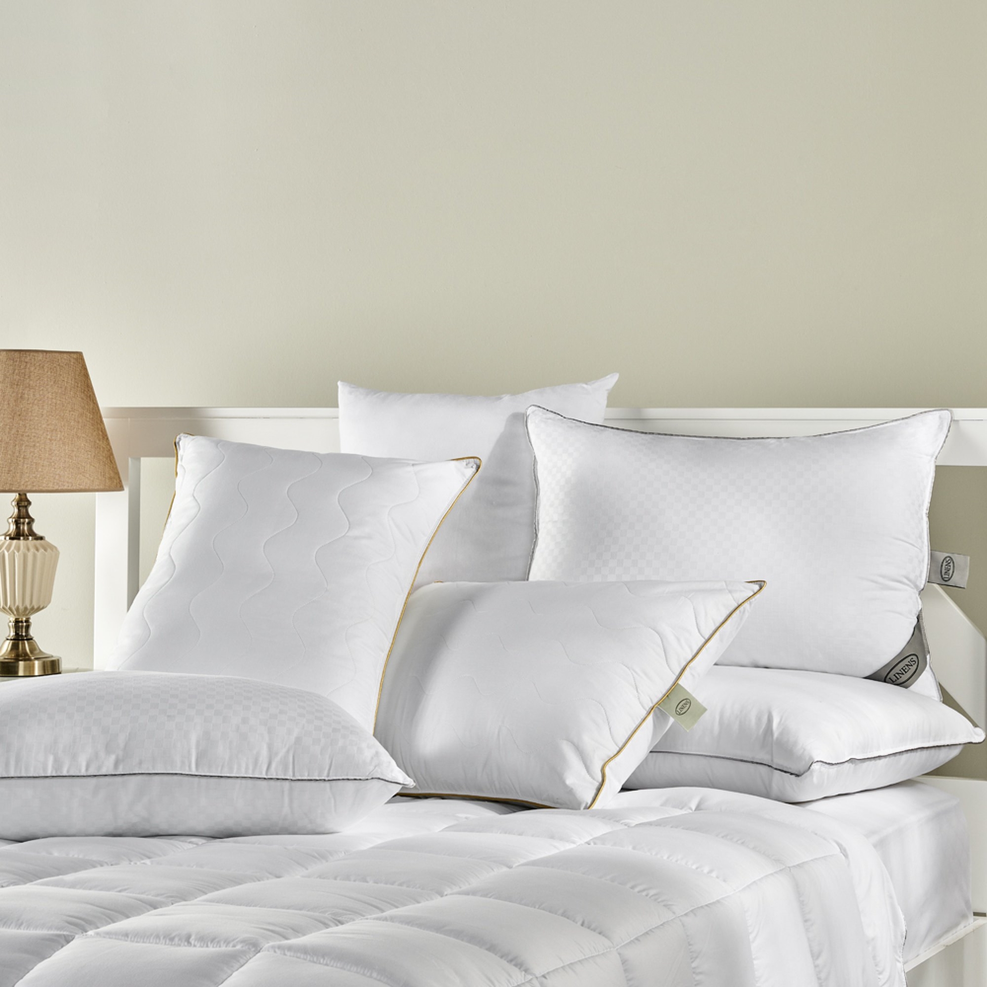 resm Linens Comfy Boncuk Elyaf Standart Yastık