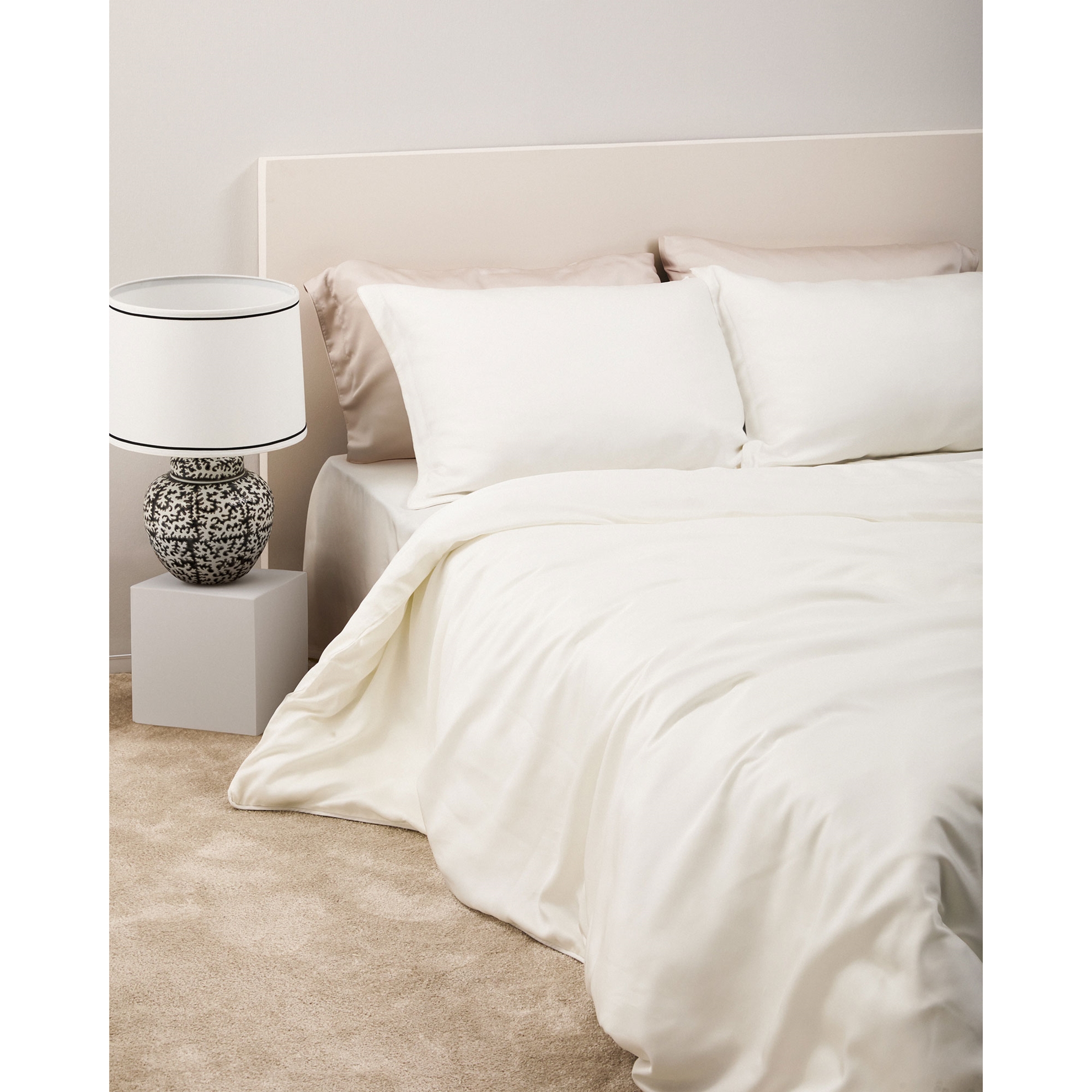 resm Linens X TENCEL™ Lyocell King Nevresim Kılıfı Beyaz