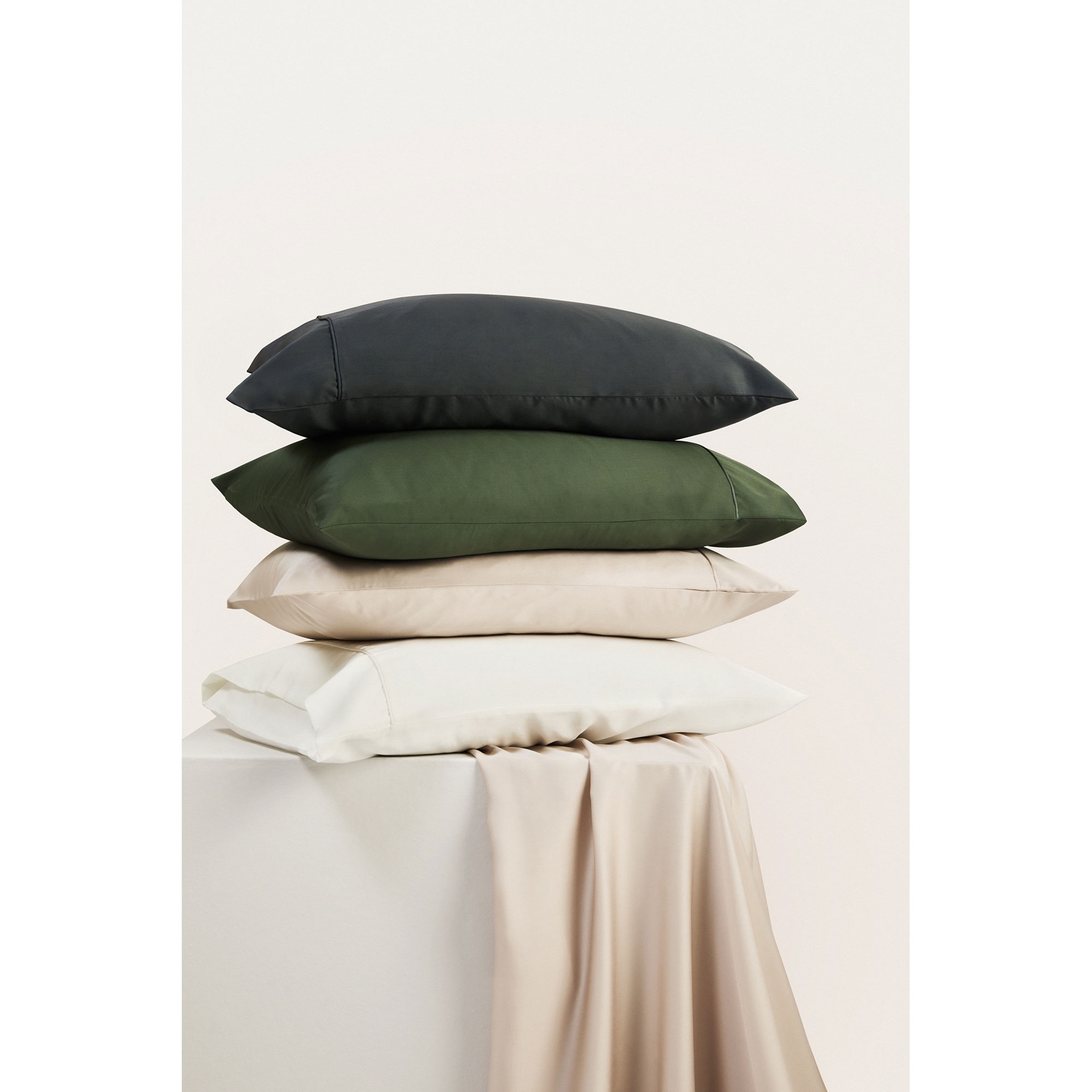 resm Linens X TENCEL™ Lyocell 2'li Standart Yastık Kılıfı Beyaz