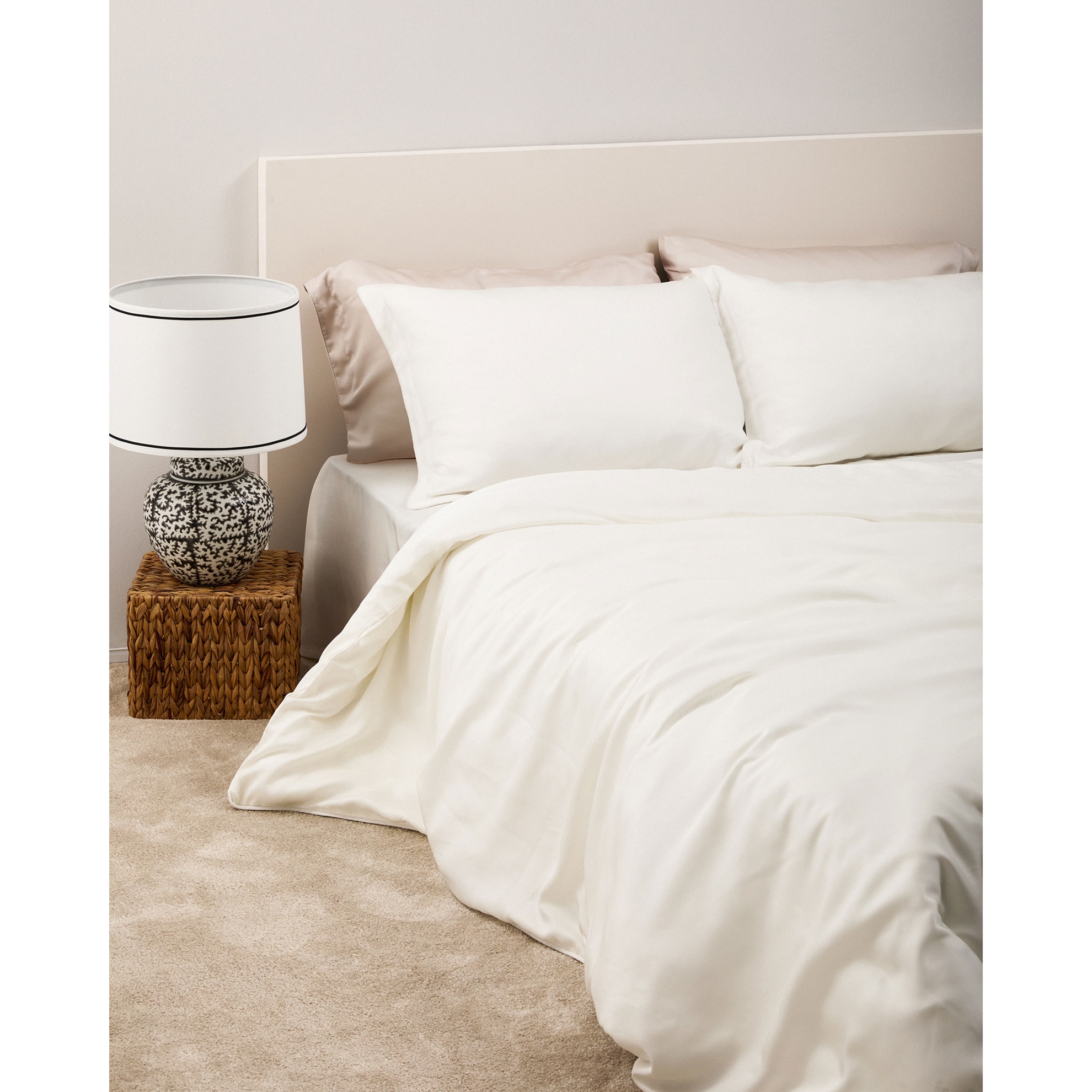 resm Linens X TENCEL™ Lyocell 2'li Standart Yastık Kılıfı Beyaz