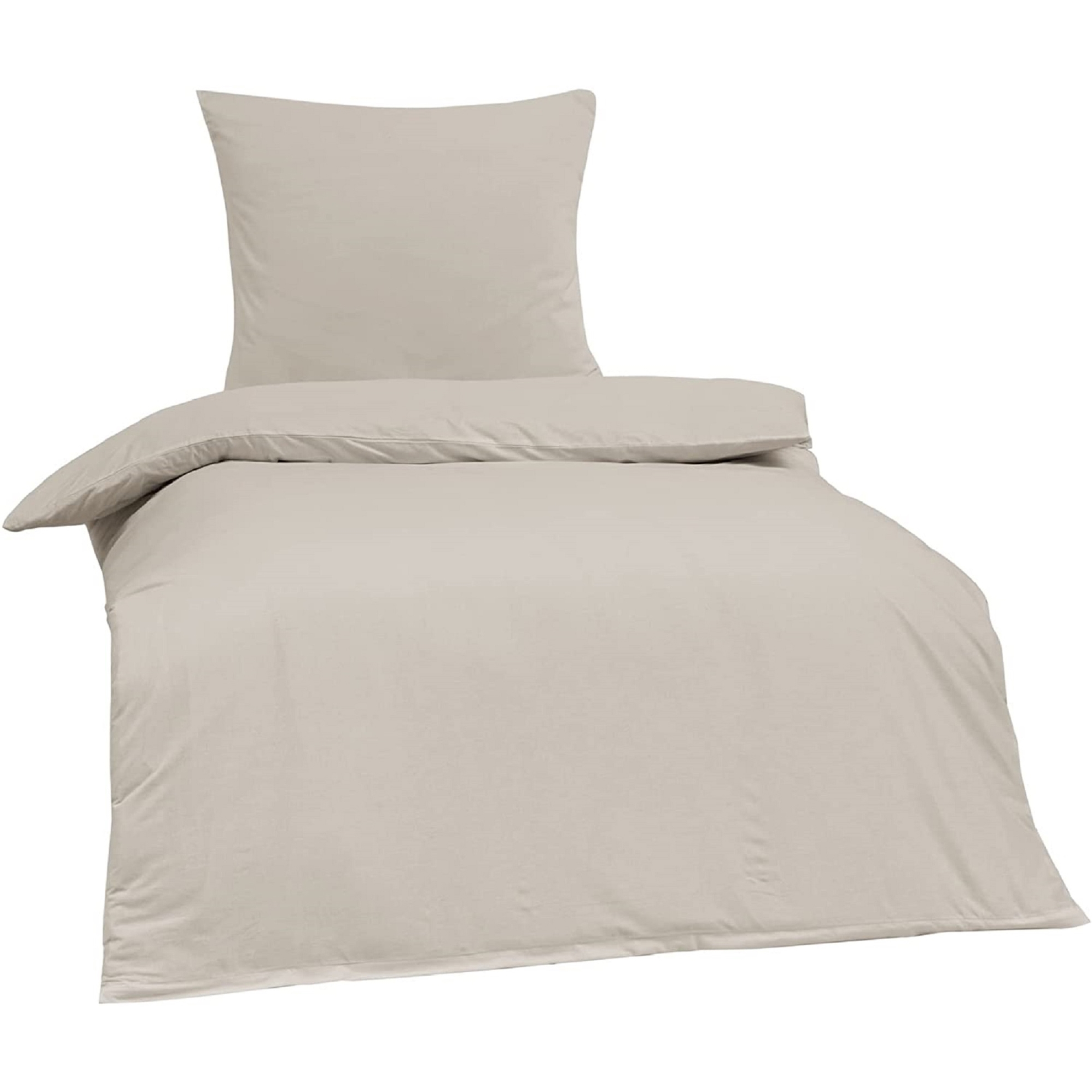 resm Brielle Tek Kişilik Ranforce Nevresim Seti Ekru