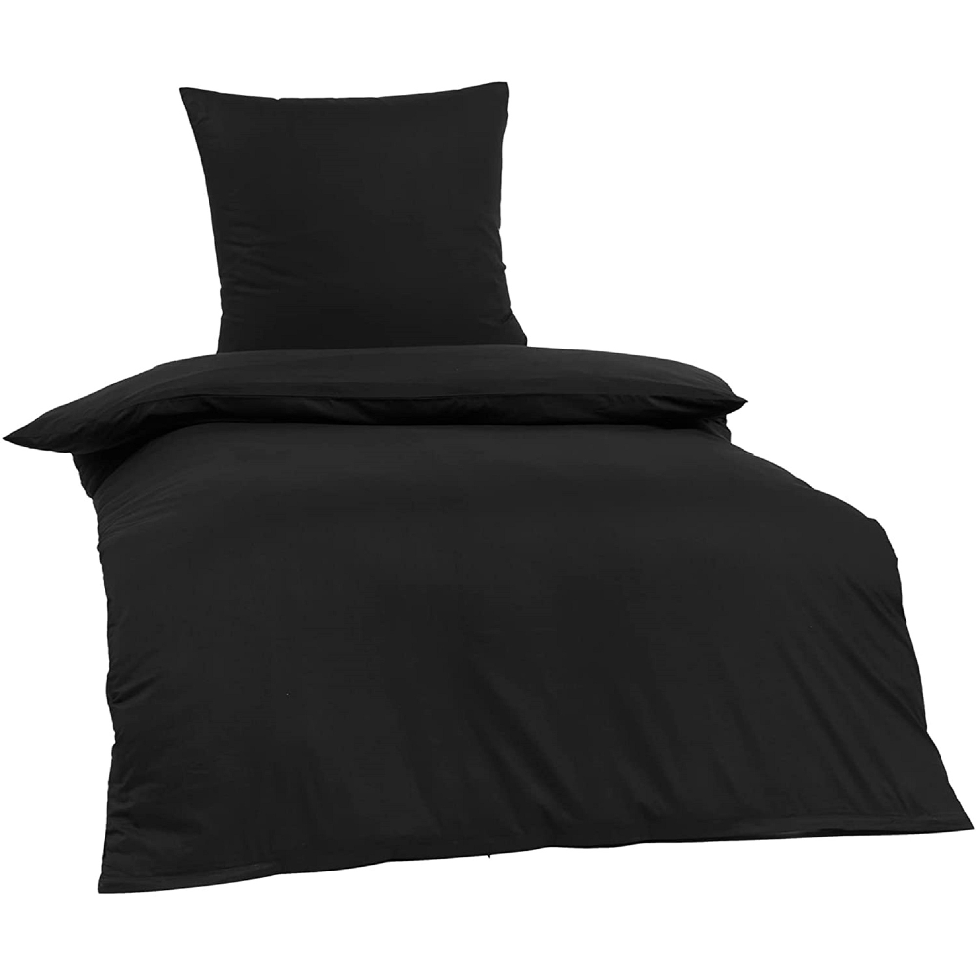 resm Brielle Tek Kişilik Ranforce Nevresim Seti Siyah