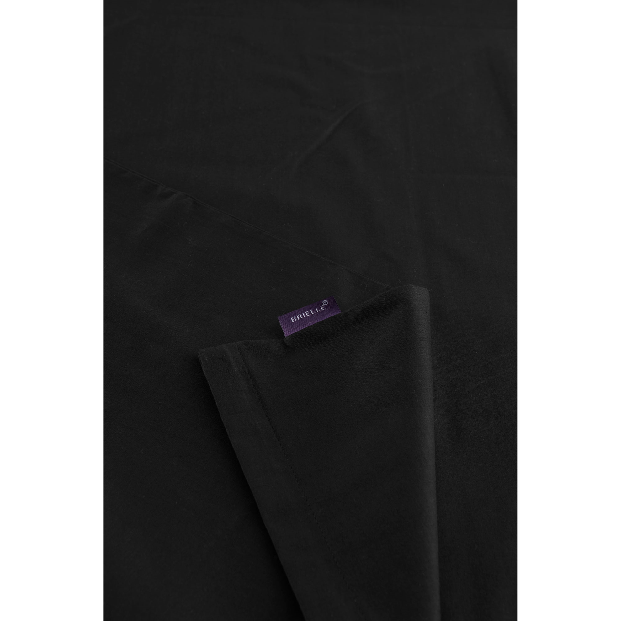 resm Brielle Tek Kişilik Ranforce Nevresim Seti Siyah