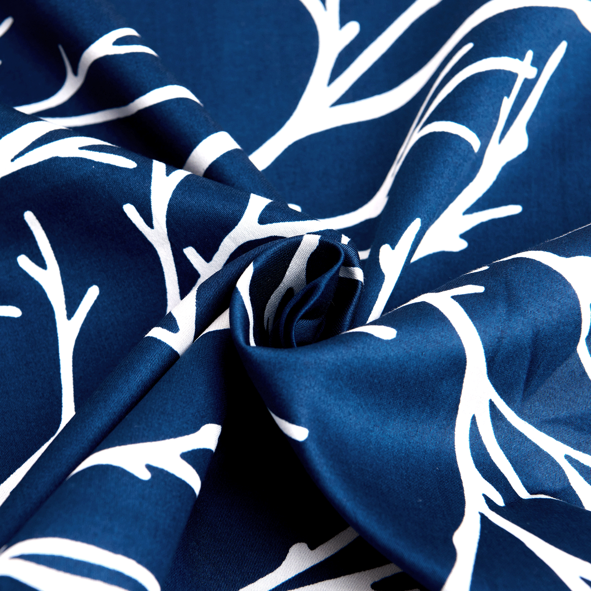 resm Brielle Queen Size Saten Nevresim Seti Lacivert