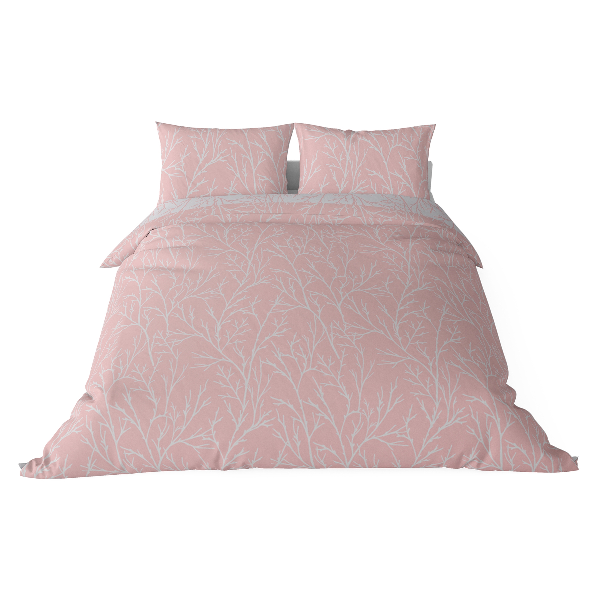 resm Brielle Queen Size Saten Nevresim Seti Pembe