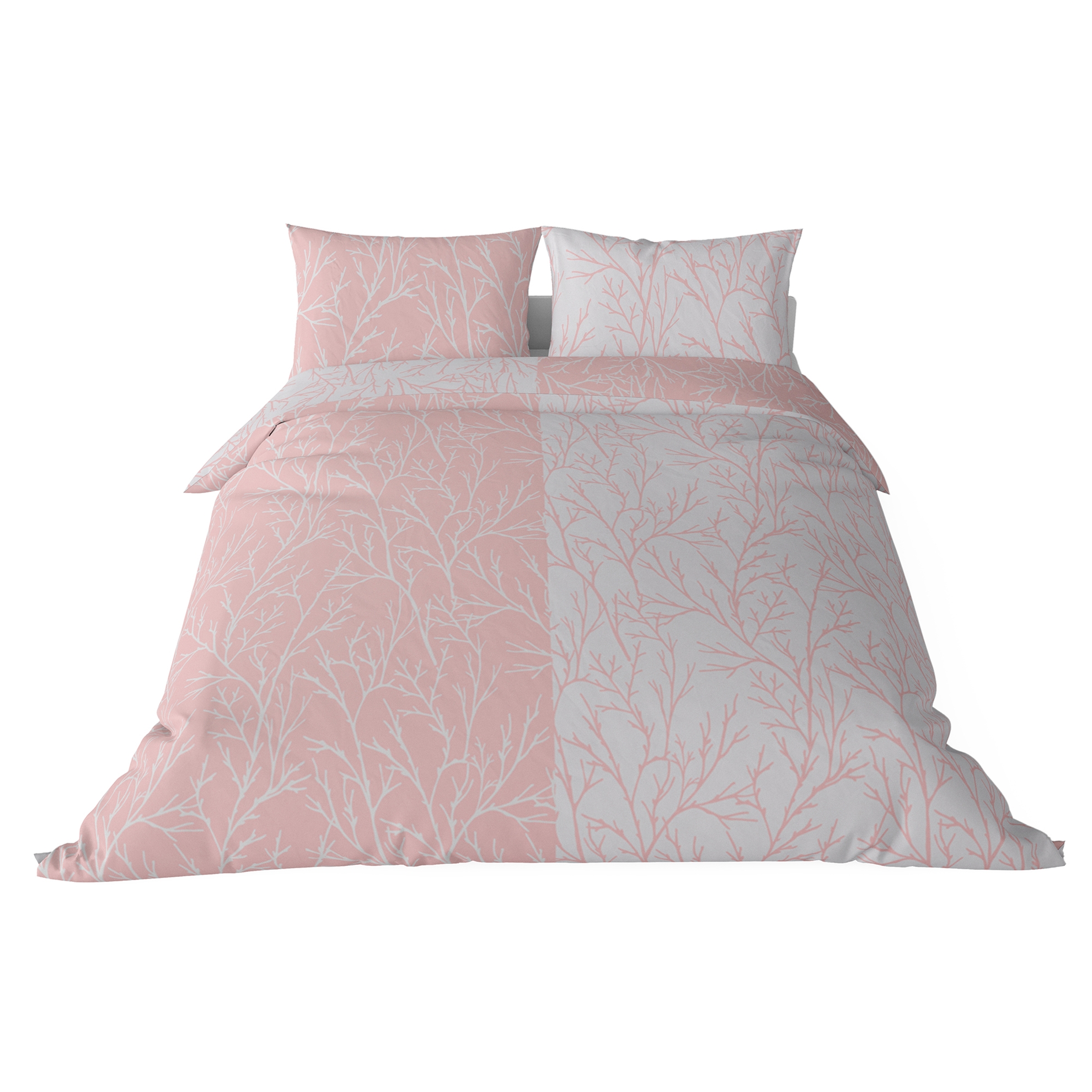 resm Brielle Queen Size Saten Nevresim Seti Pembe