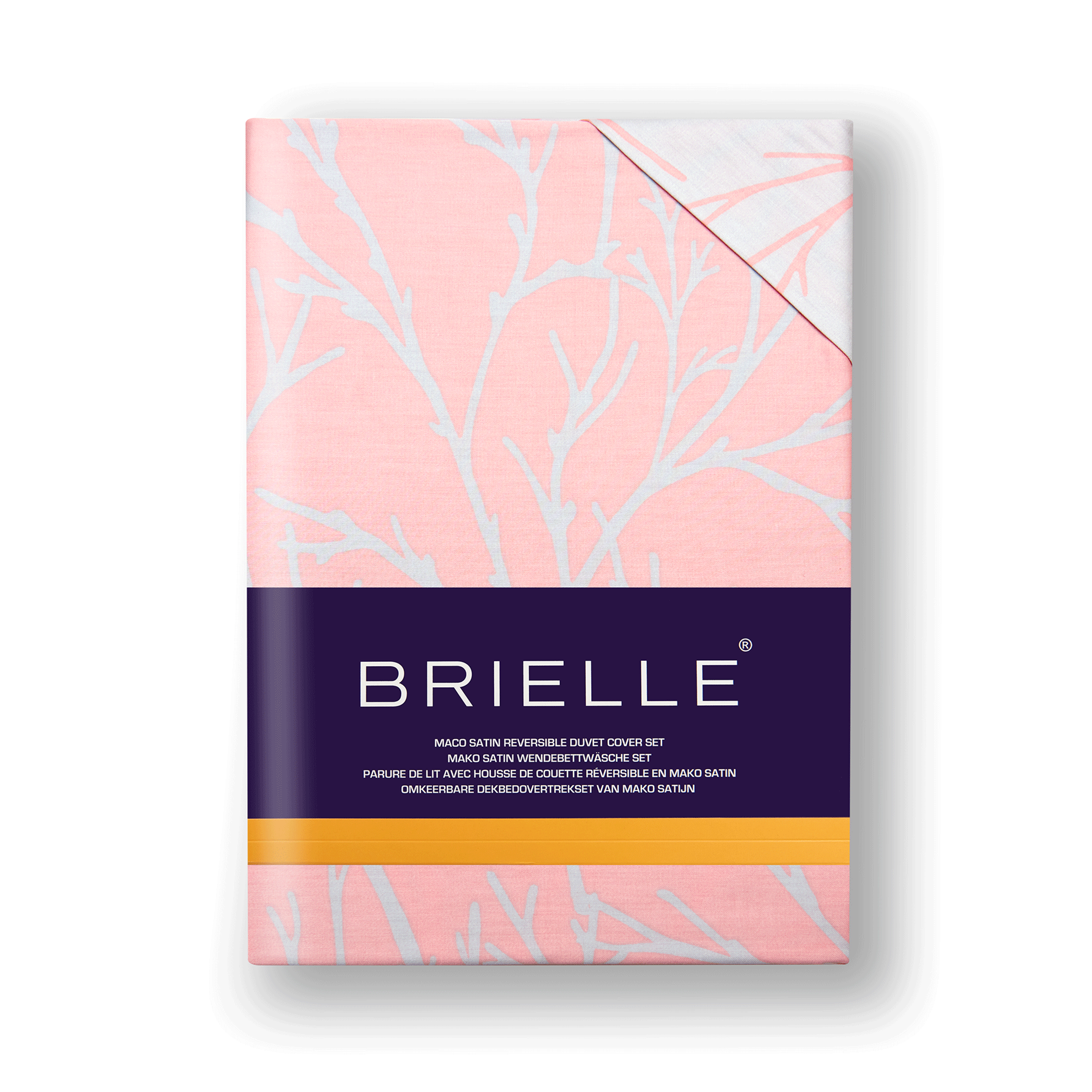 resm Brielle Queen Size Saten Nevresim Seti Pembe