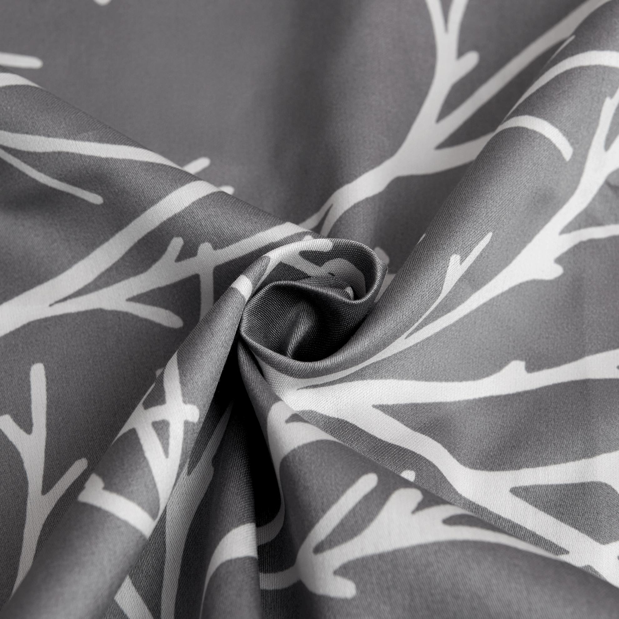 resm Brielle Queen Size Saten Nevresim Seti Gri