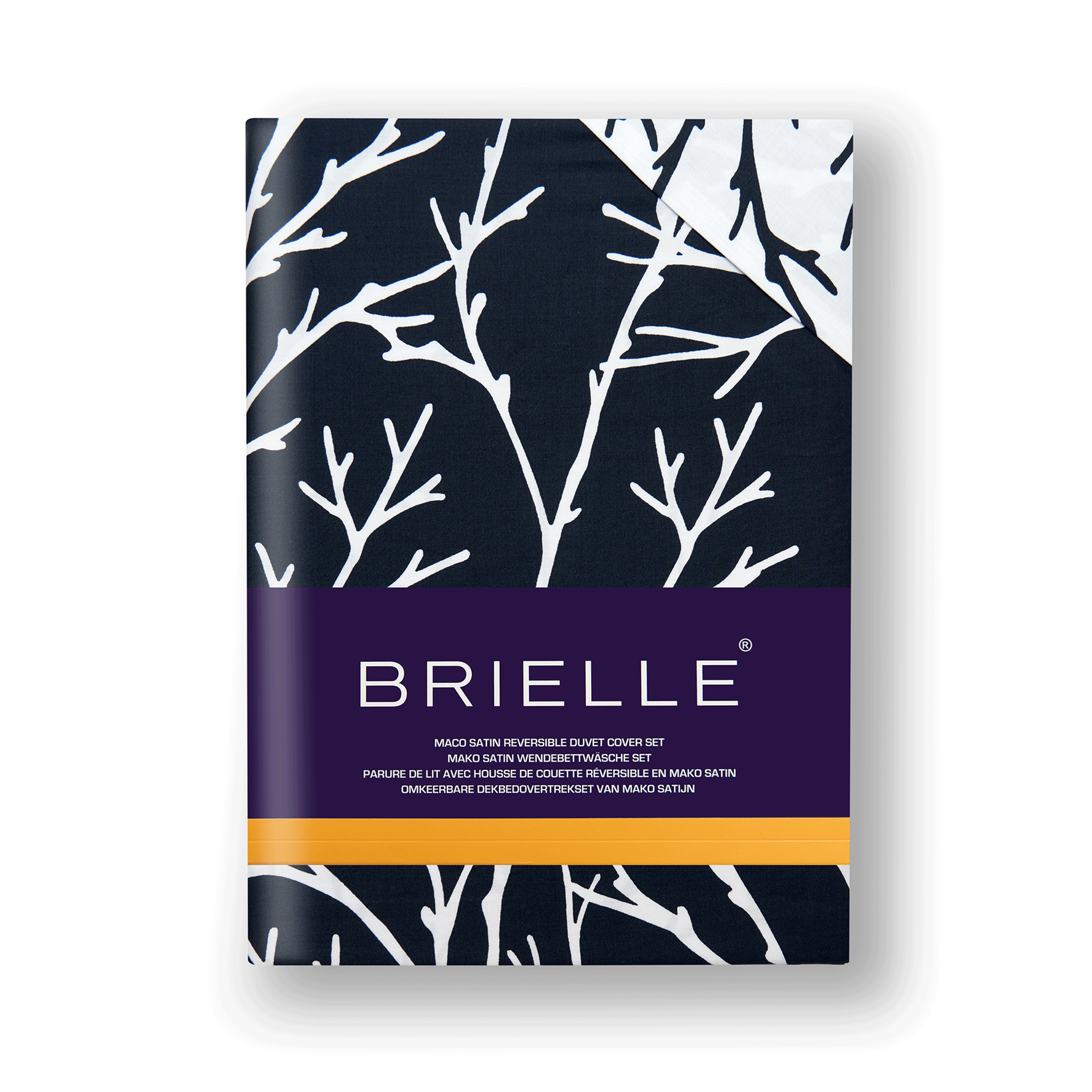 resm Brielle Queen Size Saten Nevresim Seti Siyah