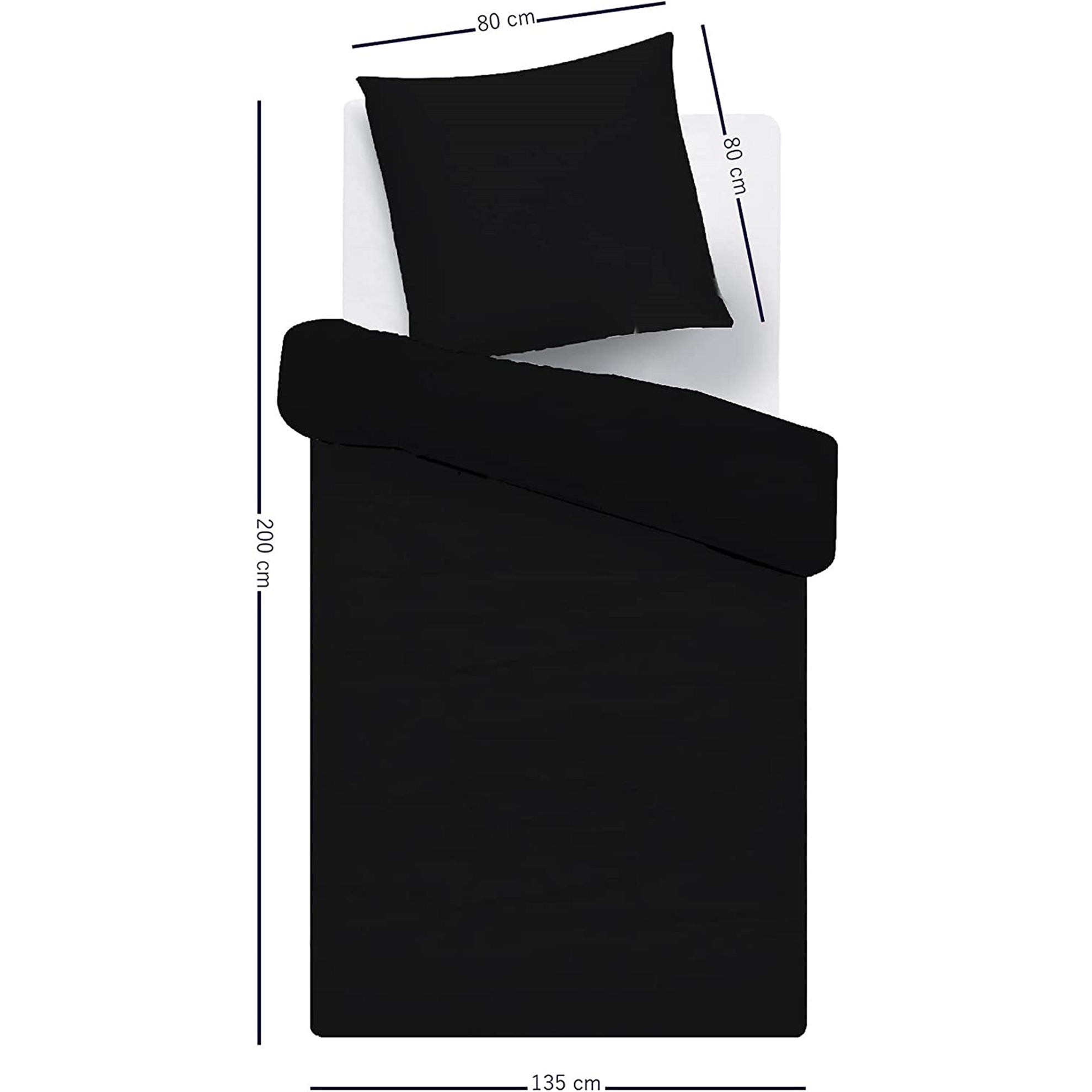 resm Brielle Tek Kişilik Pamuk Nevresim Seti Siyah
