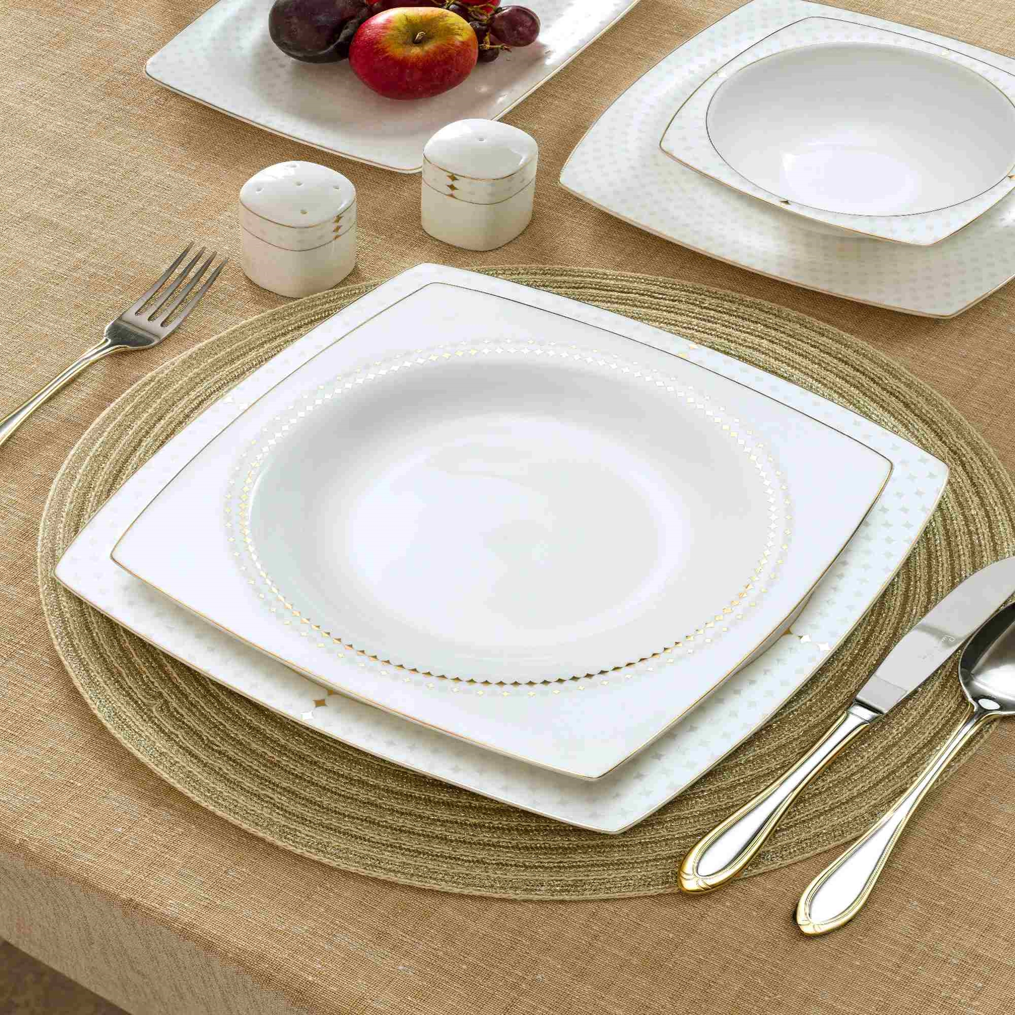 resm Pierre Cardin Almond 60 Parça Yemek Takımı