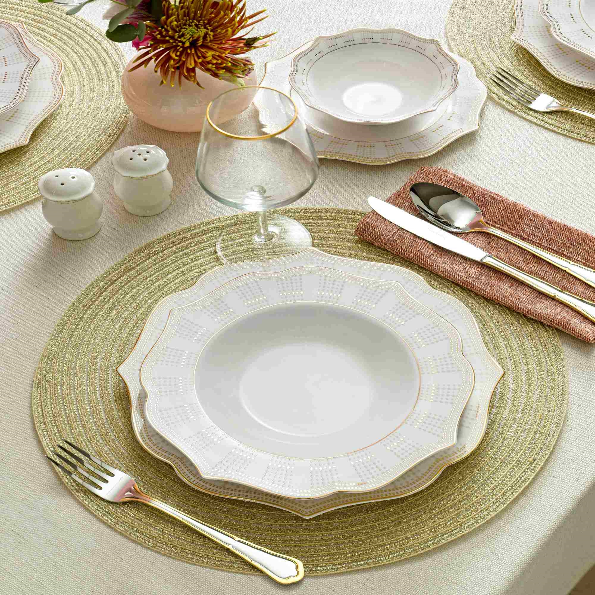 resm Pierre Cardin Karina 60 Parça 12 Kişilik Yemek Takımı