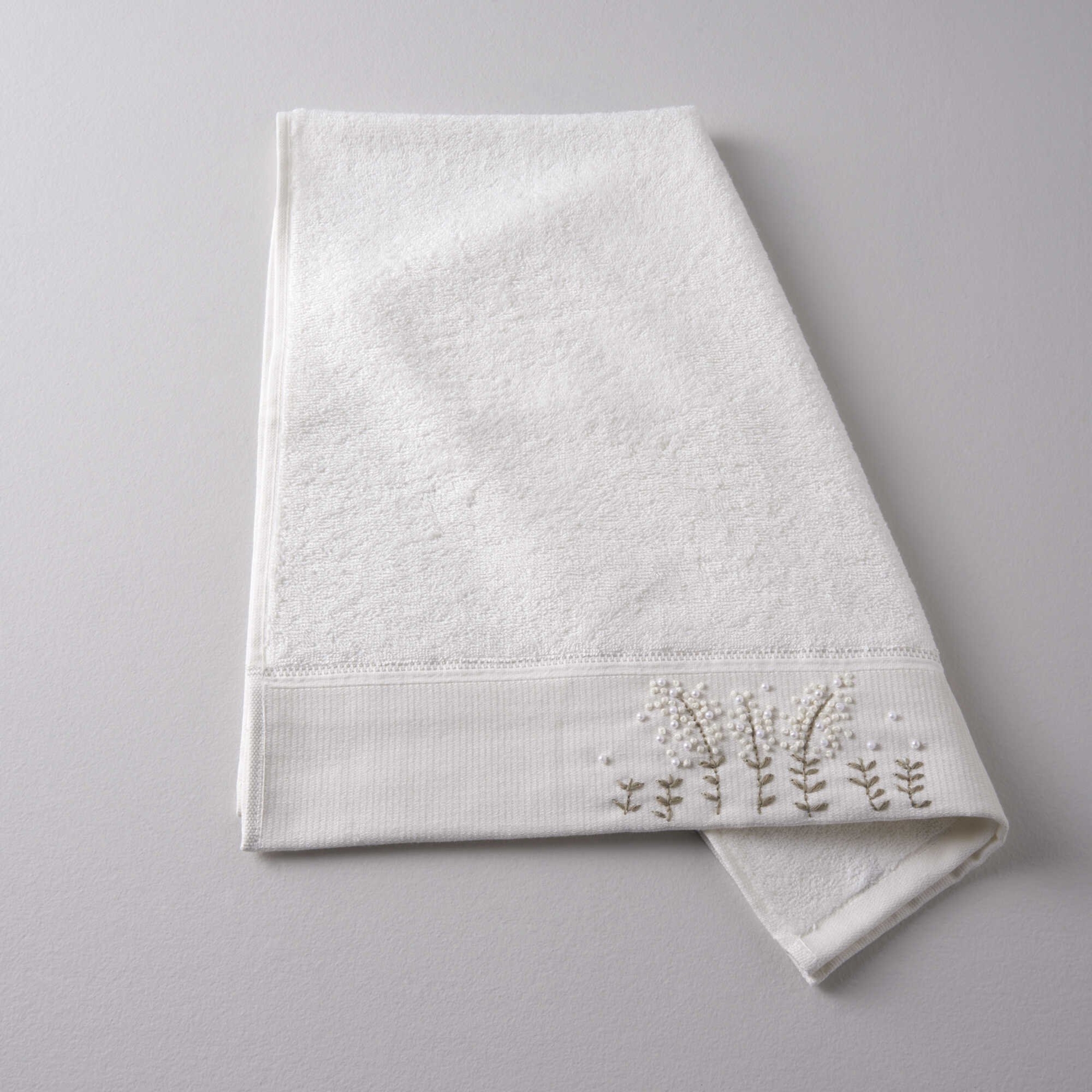 resm Linens Betty Bambu 50X85 cm Yüz Havlusu Ekru