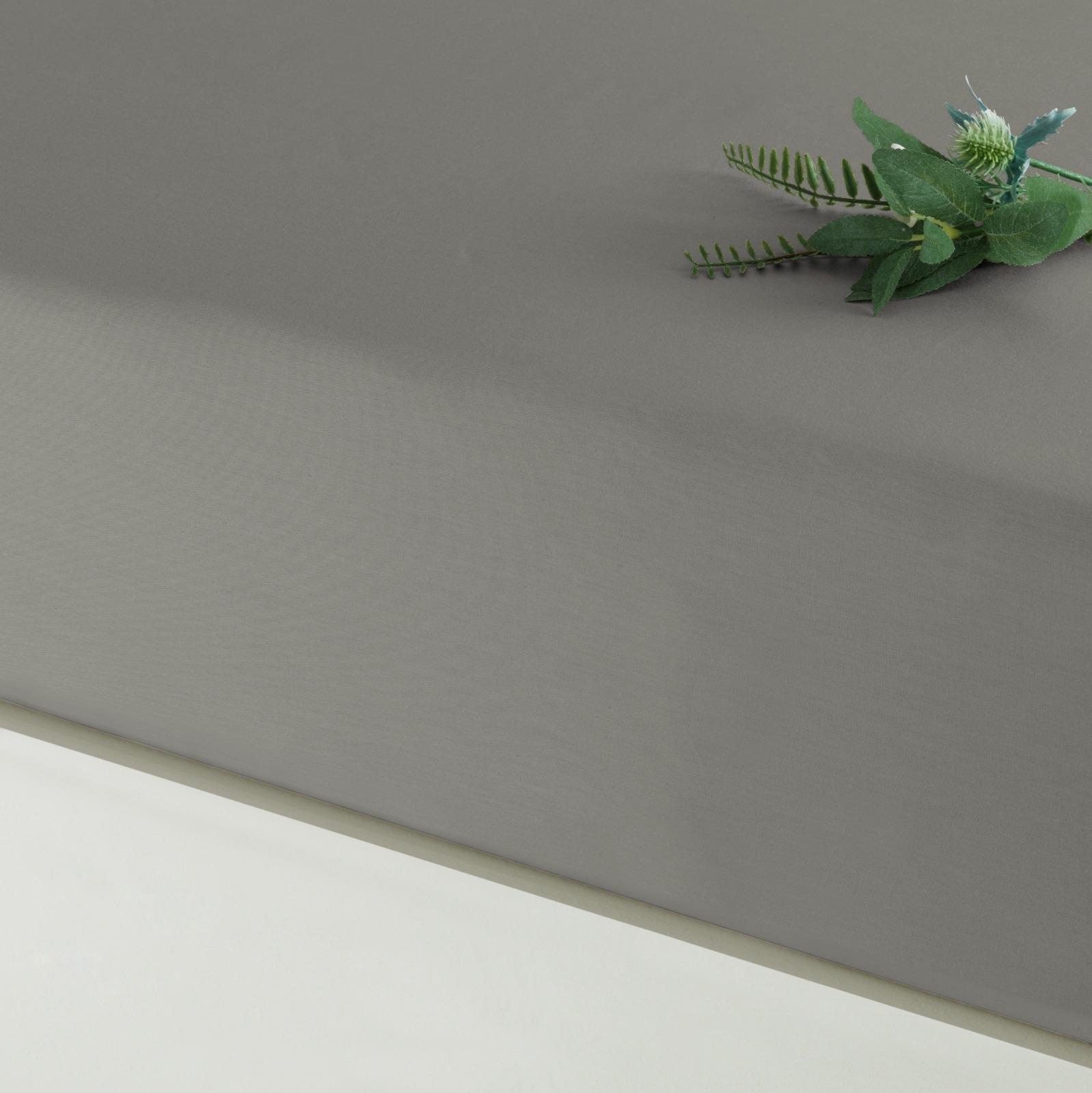 resm Linens Mix&Match Pamuk Saten Tek Kişilik Lastikli Çarşaf Vizon