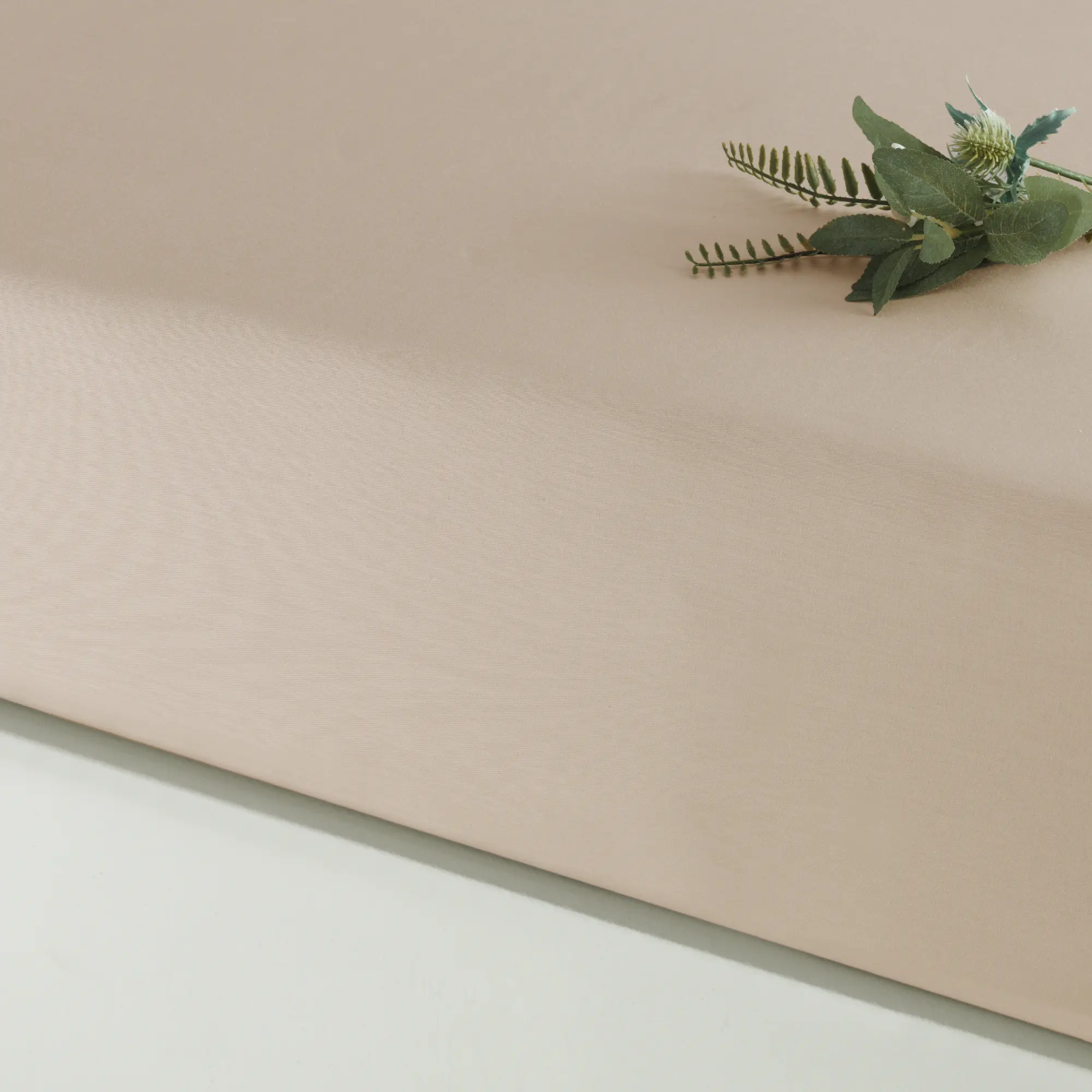 resm Linens Mix&Match Pamuk Saten Çift Kişilik Lastikli Çarşaf Camel