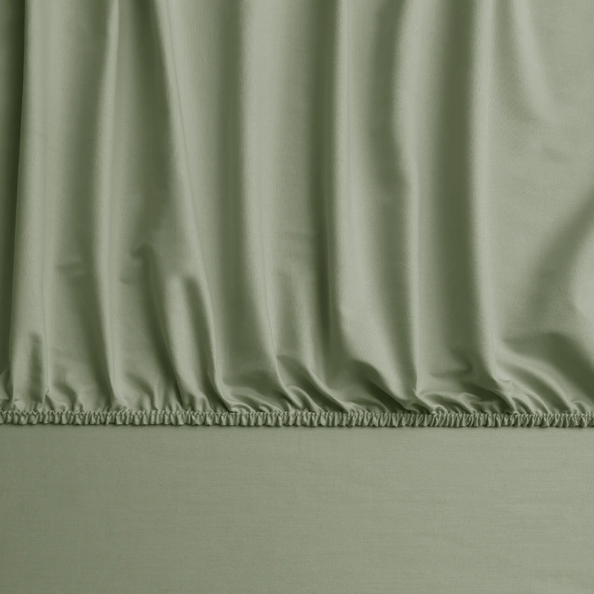 resm Linens Mix&Match Pamuk Saten Çift Kişilik Lastikli Çarşaf Koyu Yeşil