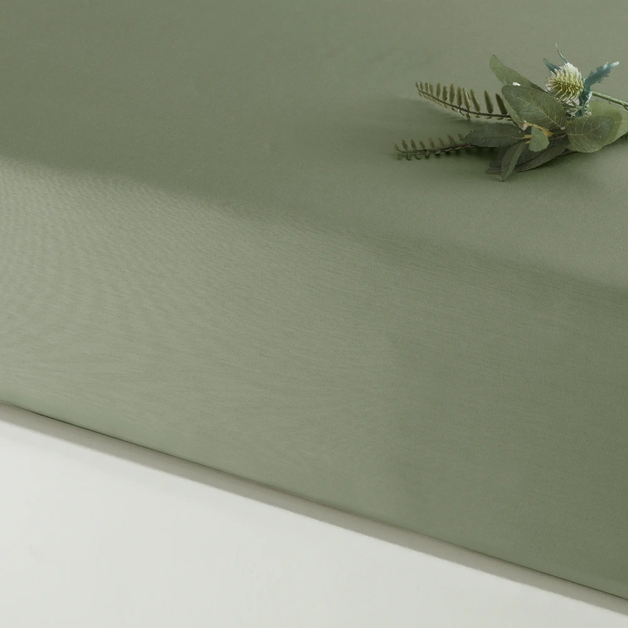 resm Linens Mix&Match Pamuk Saten Çift Kişilik Lastikli Çarşaf Koyu Yeşil