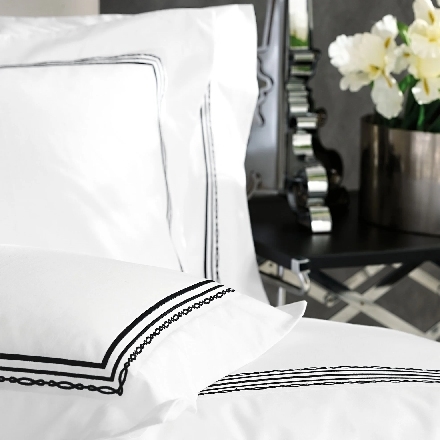 resm Valeron Atlas Percale Süper King Size Nevresim Takımı Siyah