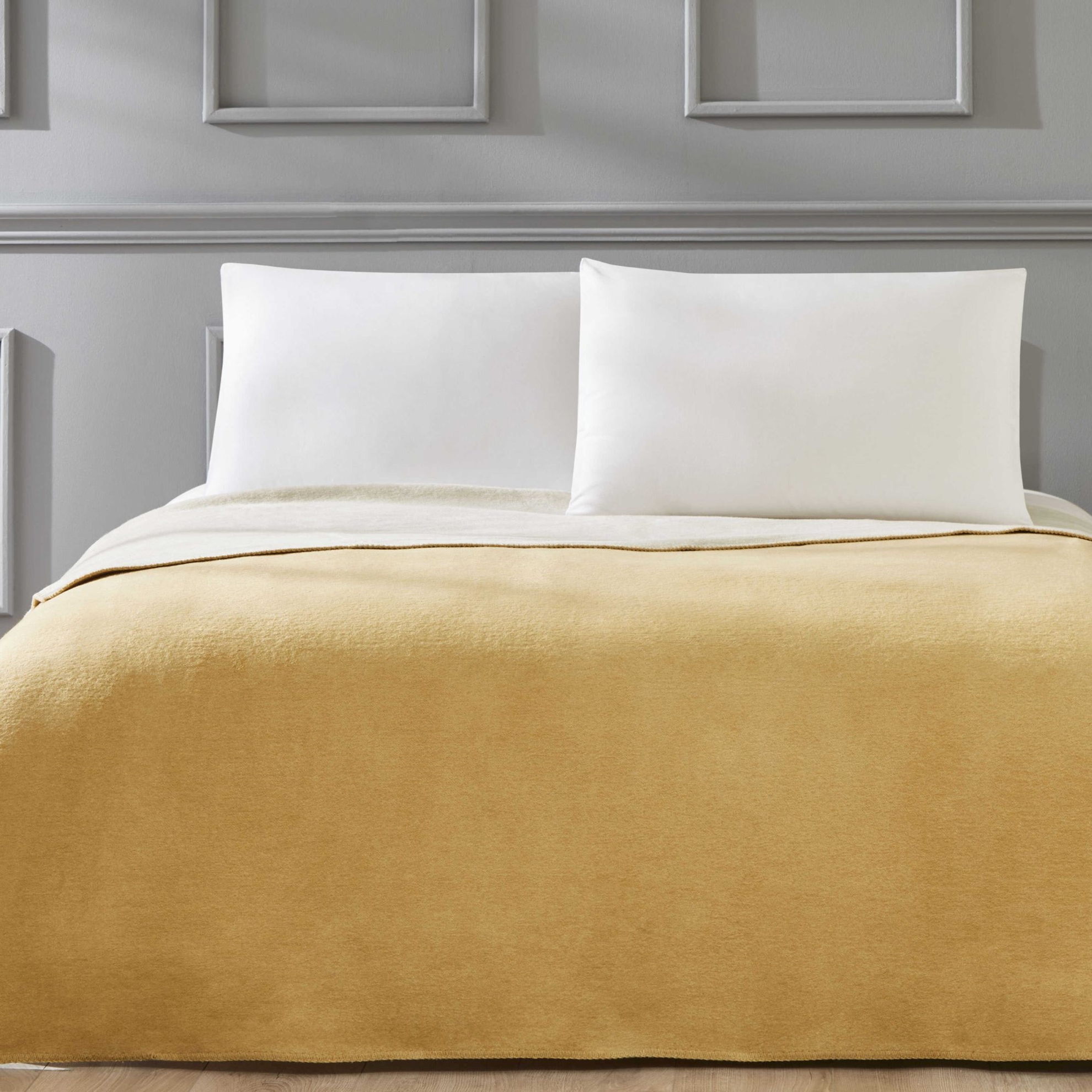 resm Linens Gloria Battaniye Tek Kişilik Hardal