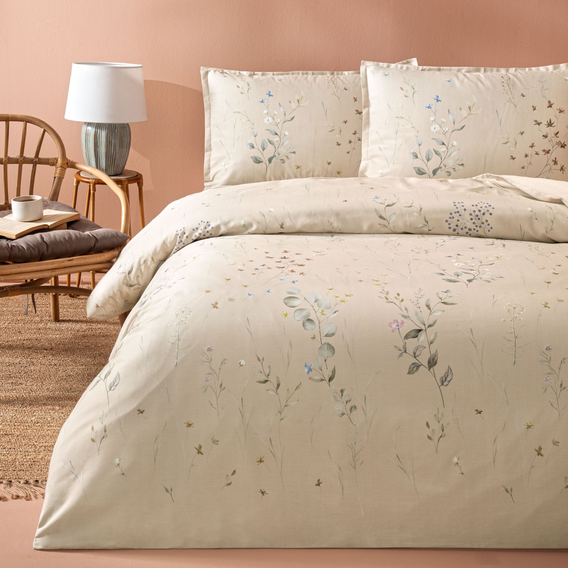 resm Linens Sc Allday Owen Nevresim Takımı King Bej