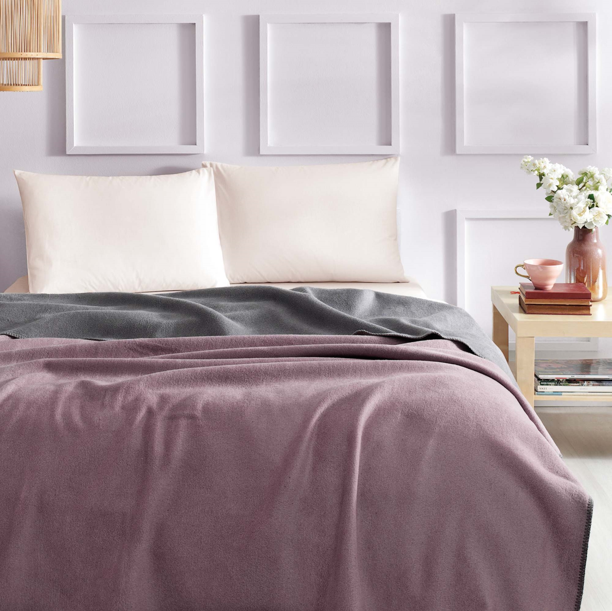 resm Linens Gloria Tek Kişilik Battaniye Pembe