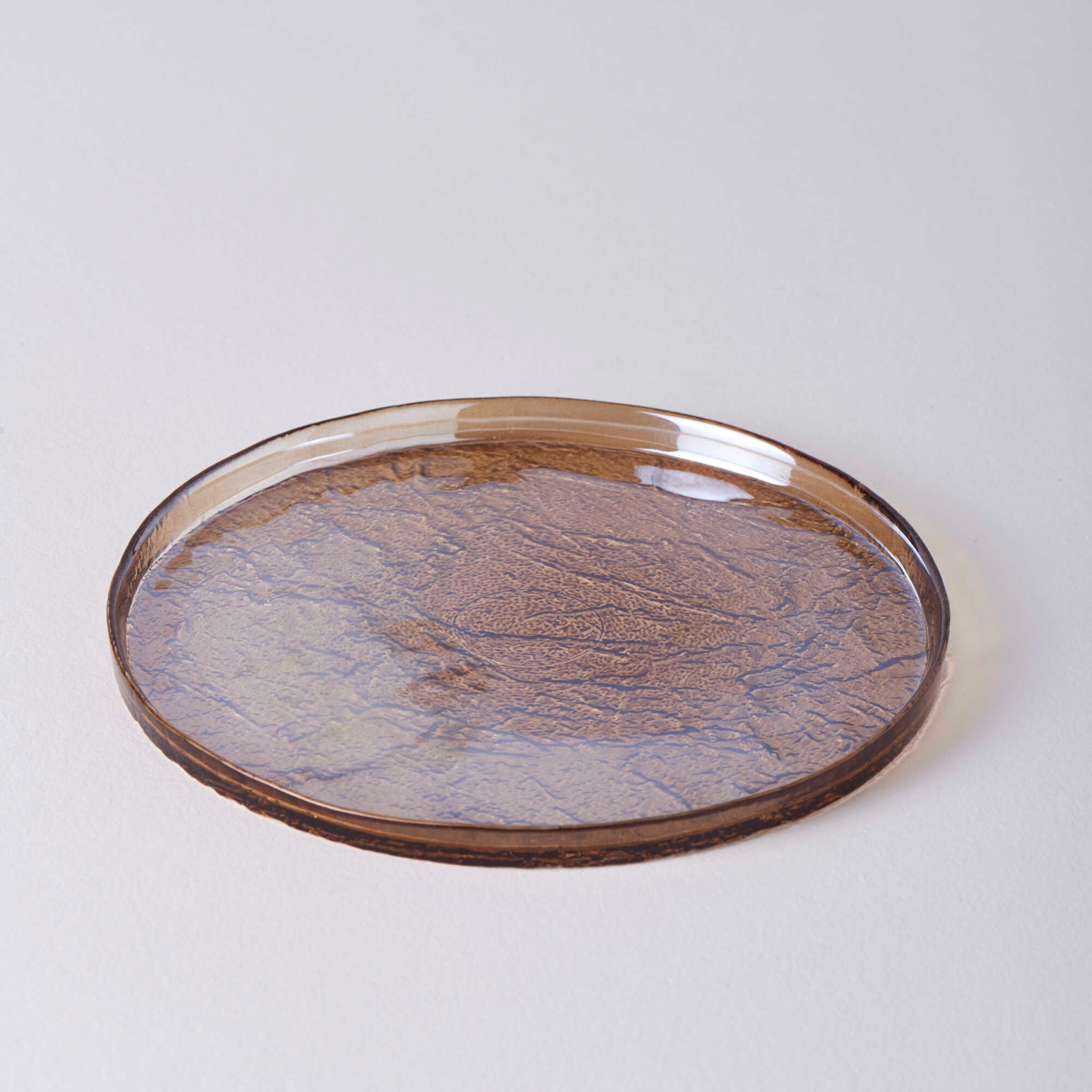 resm Linens Gleam Cam 21 cm Pasta Tabağı Amber