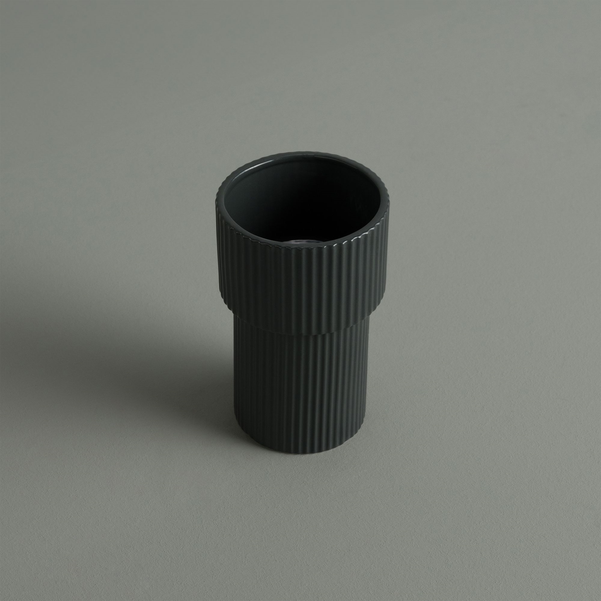 resm Linens Elvis 12x12x18,8 cm Vazo Antrasit