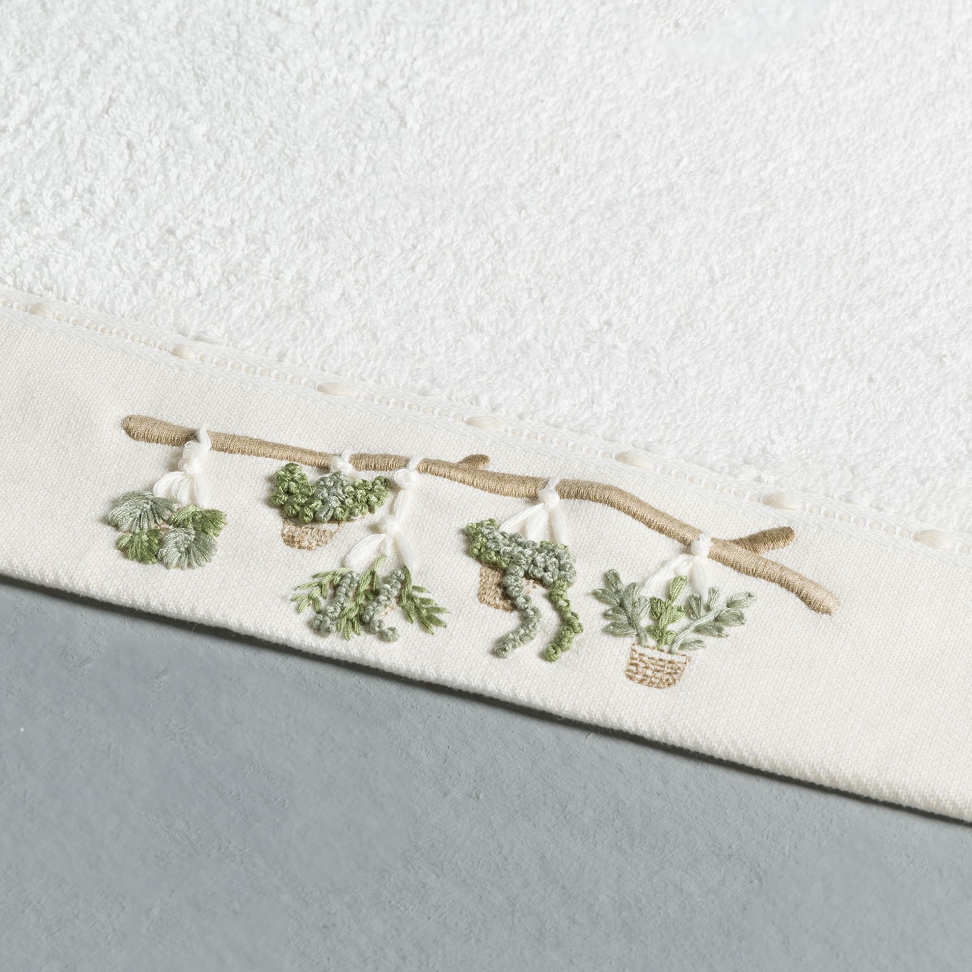 resm Linens Liana Pamuk 50X85 cm Yüz Havlusu Ekru