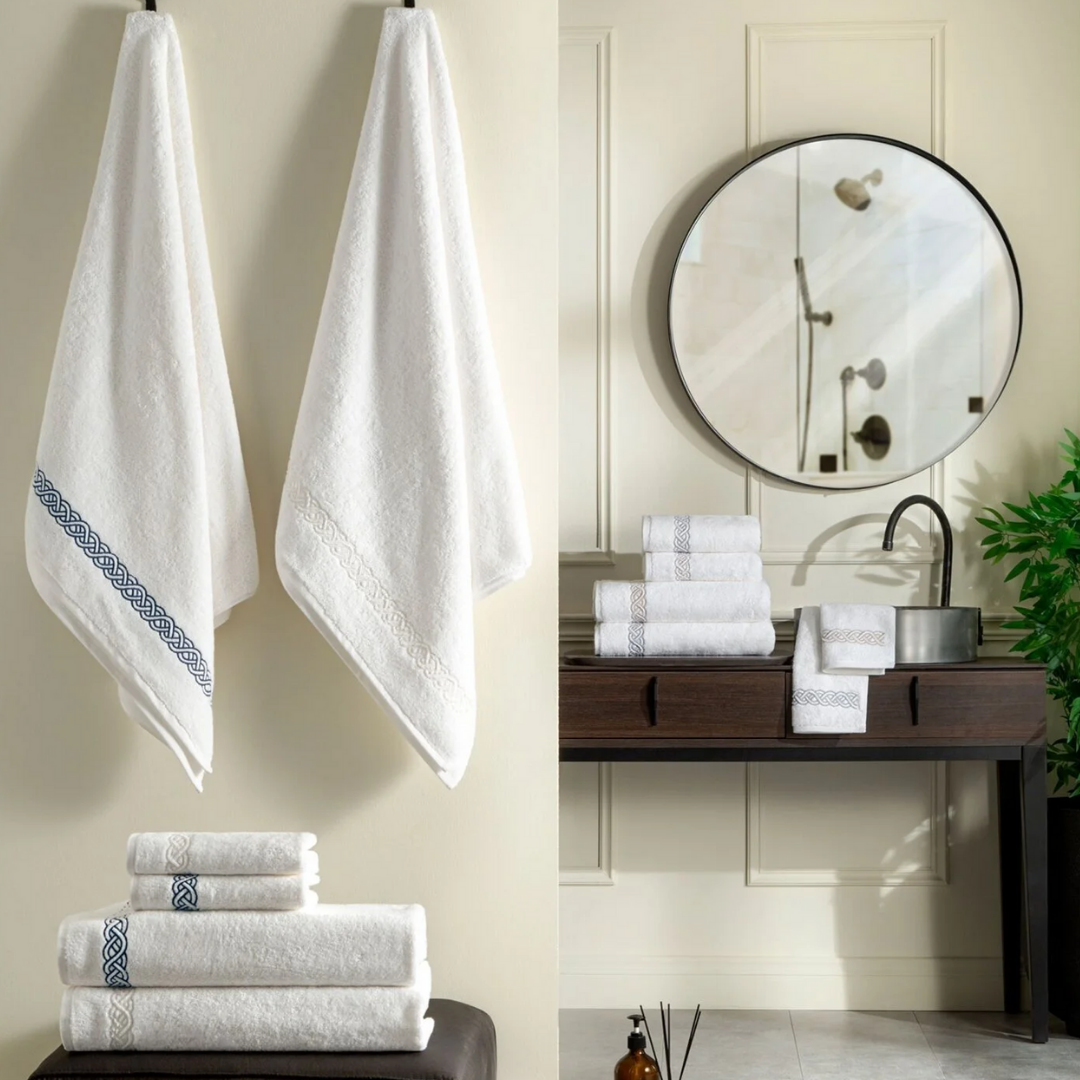 resm Valeron Helice 90x150 cm Banyo Havlusu Lacivert